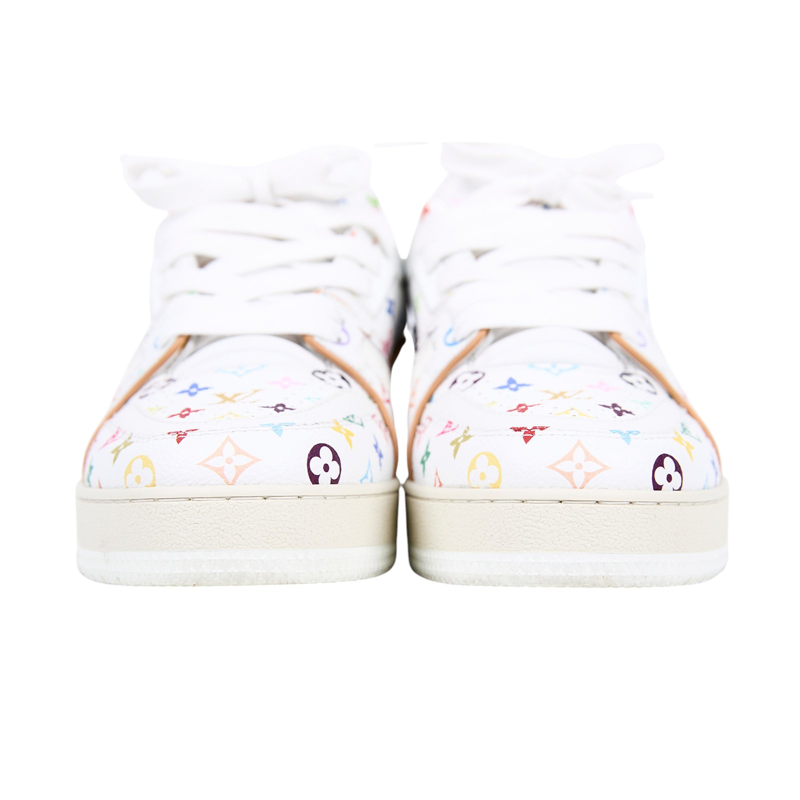 路易威登 LOUIS VUITTON LV Trainer 運動鞋 村上隆 聯名 白色 1AGZDL 白彩TRAINER運動鞋#37 原廠盒子/防塵袋