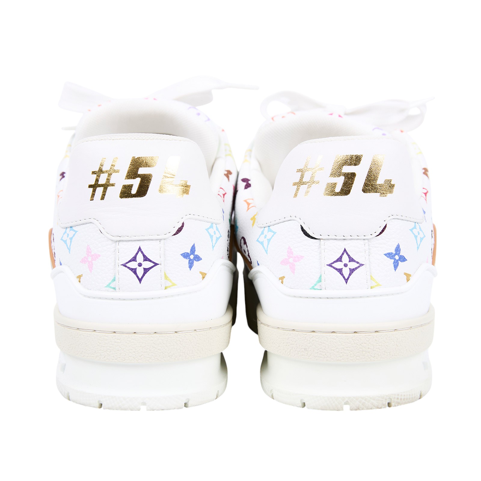 路易威登 LOUIS VUITTON LV Trainer 運動鞋 村上隆 聯名 白色 1AGZDL 白彩TRAINER運動鞋#37 原廠盒子/防塵袋