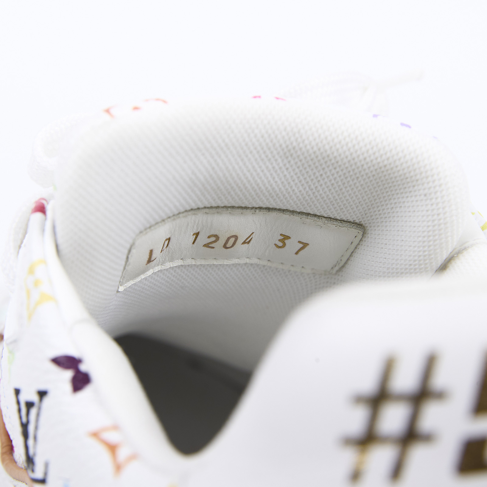 路易威登 LOUIS VUITTON LV Trainer 運動鞋 村上隆 聯名 白色 1AGZDL 白彩TRAINER運動鞋#37 原廠盒子/防塵袋