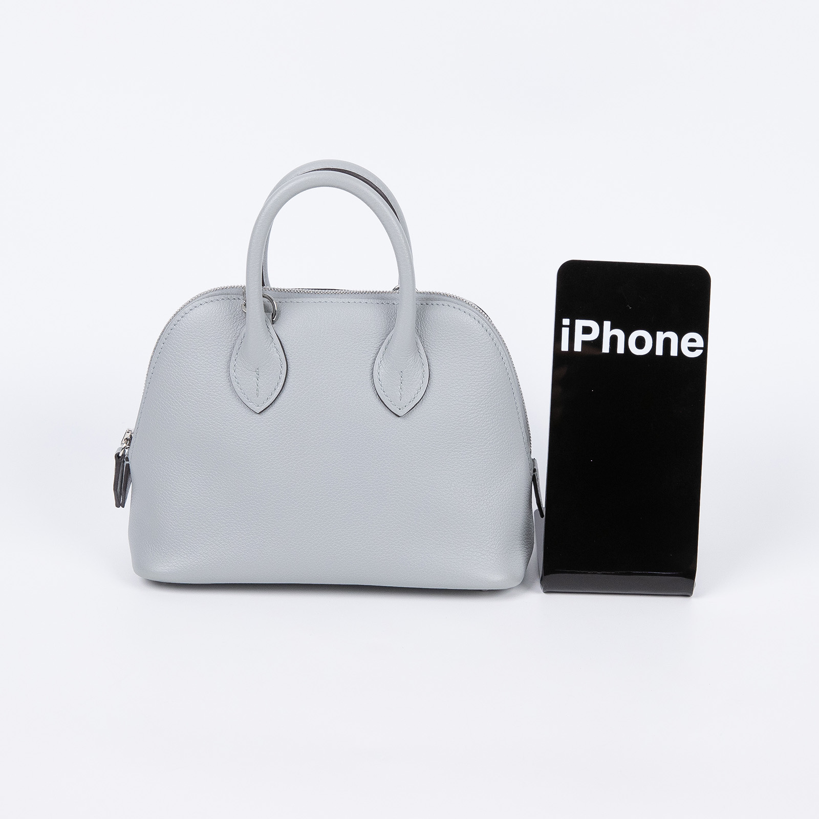 愛馬仕 Hermes Bolide Bag 1923 柏莉包 mini BLM 灰藍MINI BOLIDE 防塵袋/背帶