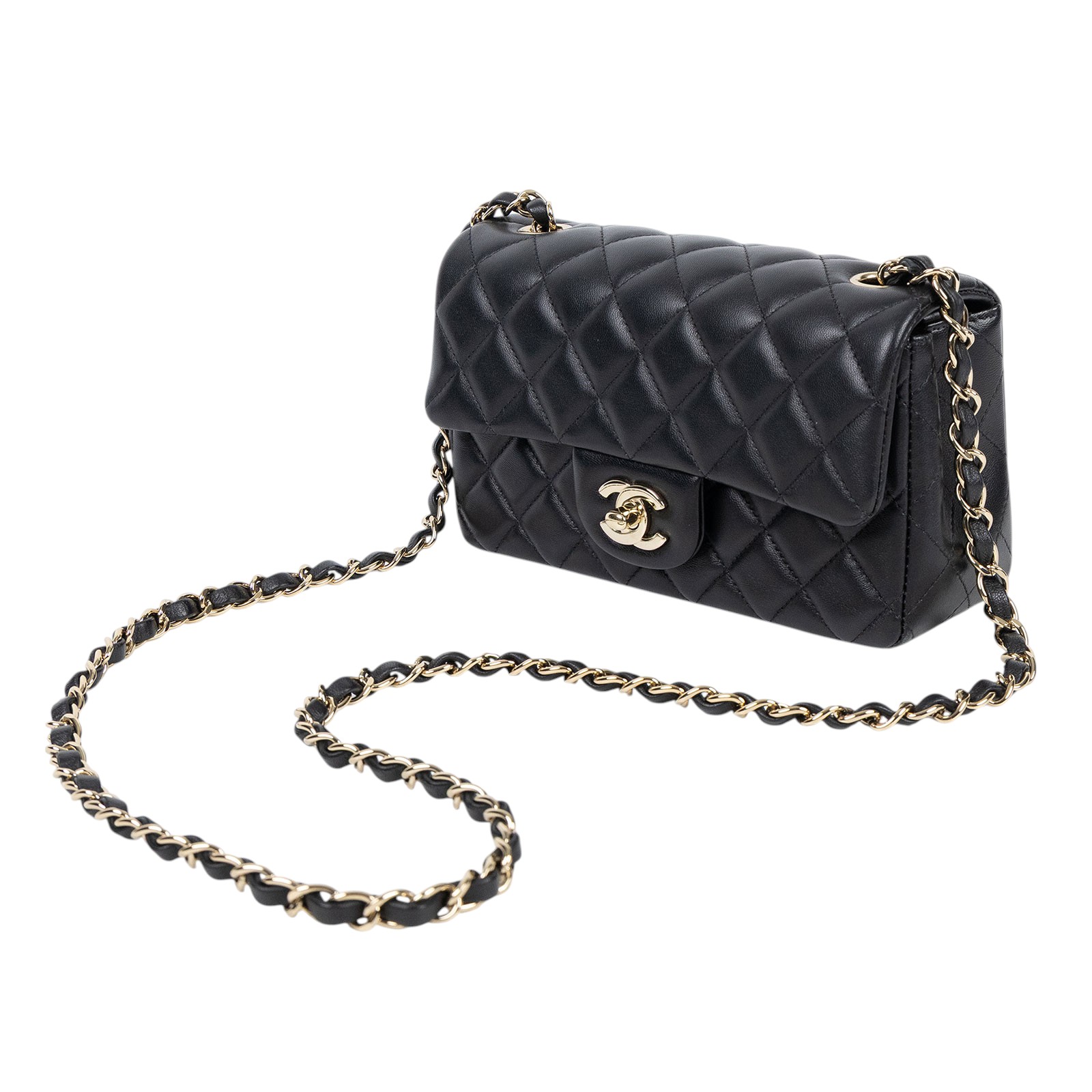 香奈兒 CHANEL CF 迷你 口蓋包 A69900 Y04059 晶片款 黑羊COCO20 無附屬品(邊角擦傷)