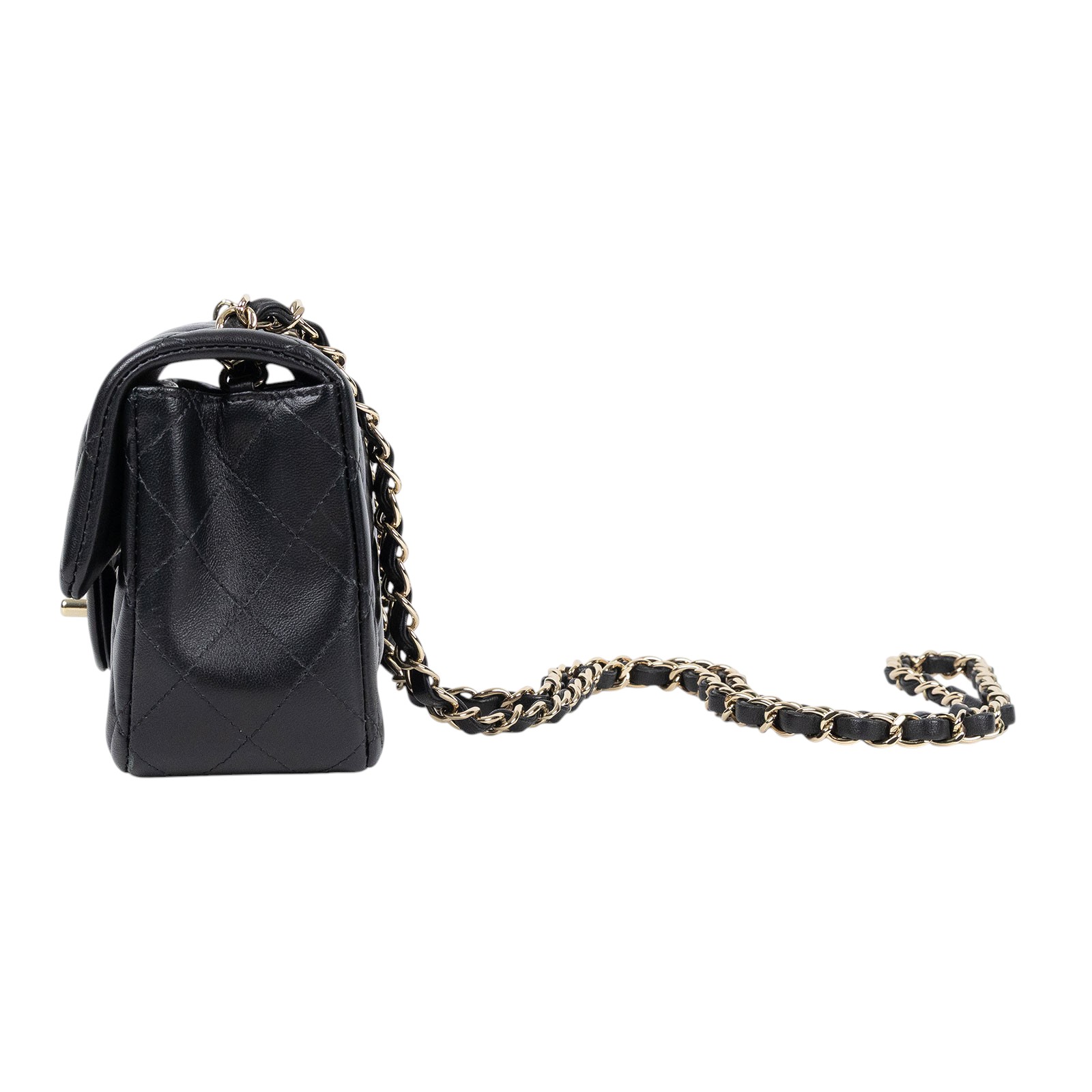 香奈兒 CHANEL CF 迷你 口蓋包 A69900 Y04059 晶片款 黑羊COCO20 無附屬品(邊角擦傷)