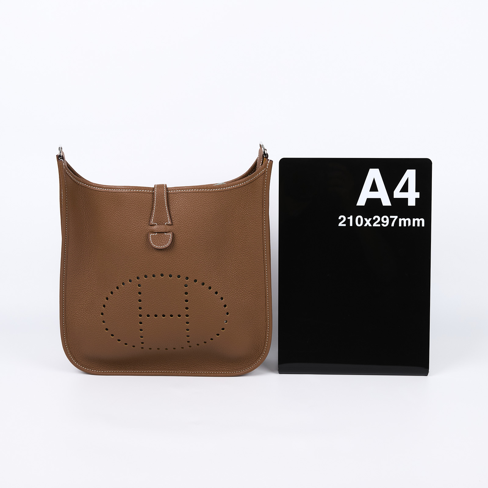 愛馬仕 Hermes Evelyne Bag 伊芙琳包 29 馬蹄型 EV29 U刻 金棕EVELYNE29 原廠盒子/防塵袋/背帶