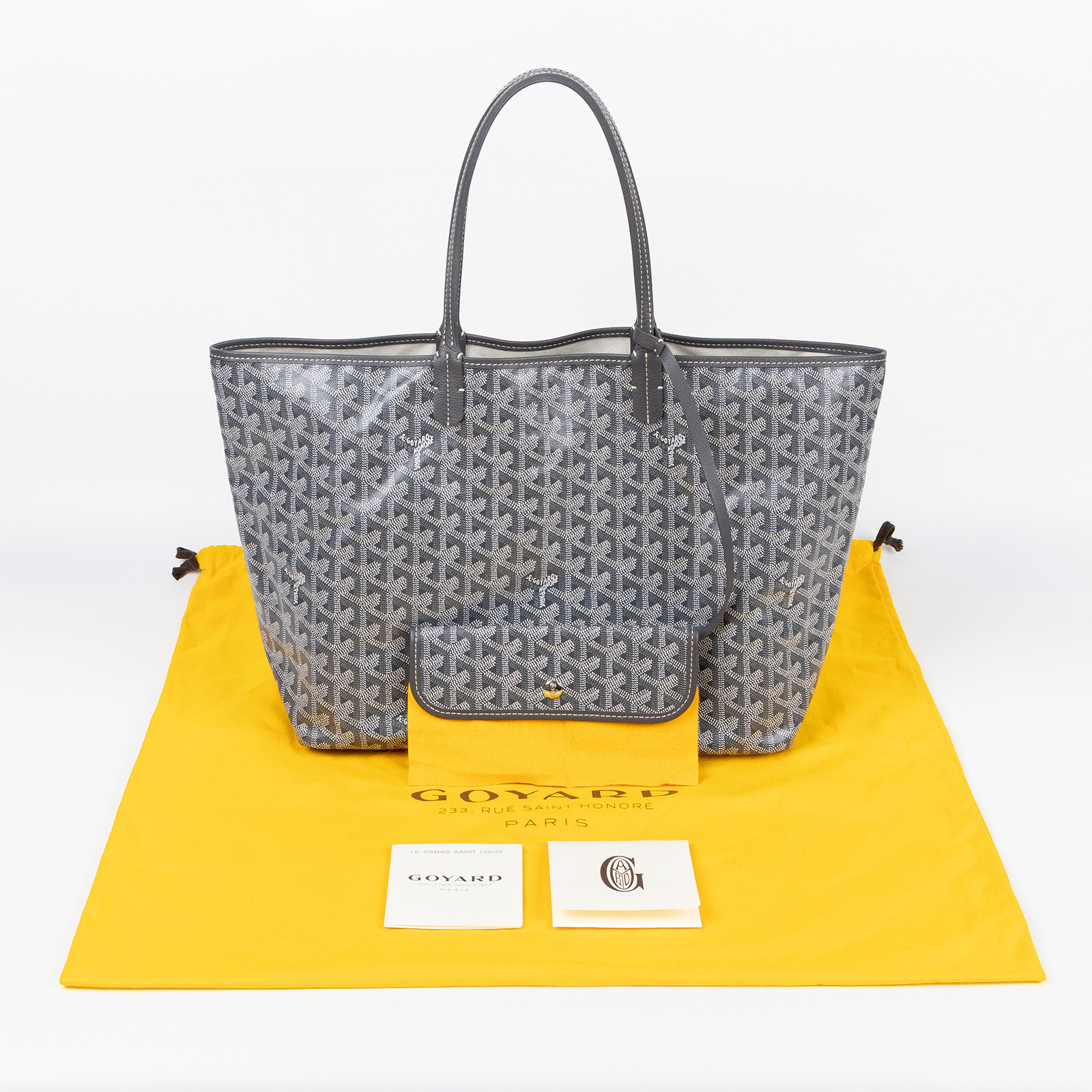 高雅德 GOYARD Saint Louis PM Bag 托特包 STLOUIPMLTY 灰SAINT LOUIS PM 防塵袋