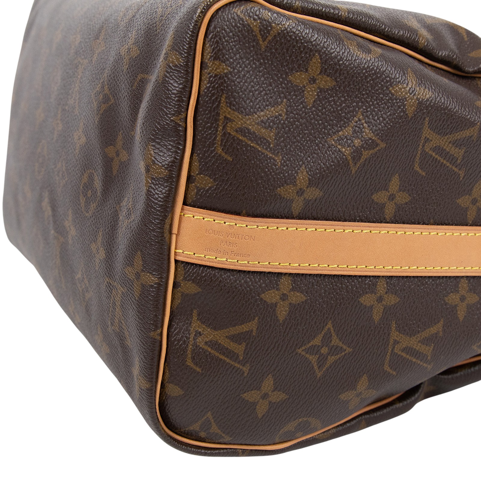 路易威登 LOUIS VUITTON Speedy Bandoulière  30 原花 手提 斜背 波士頓包 M41112  背帶