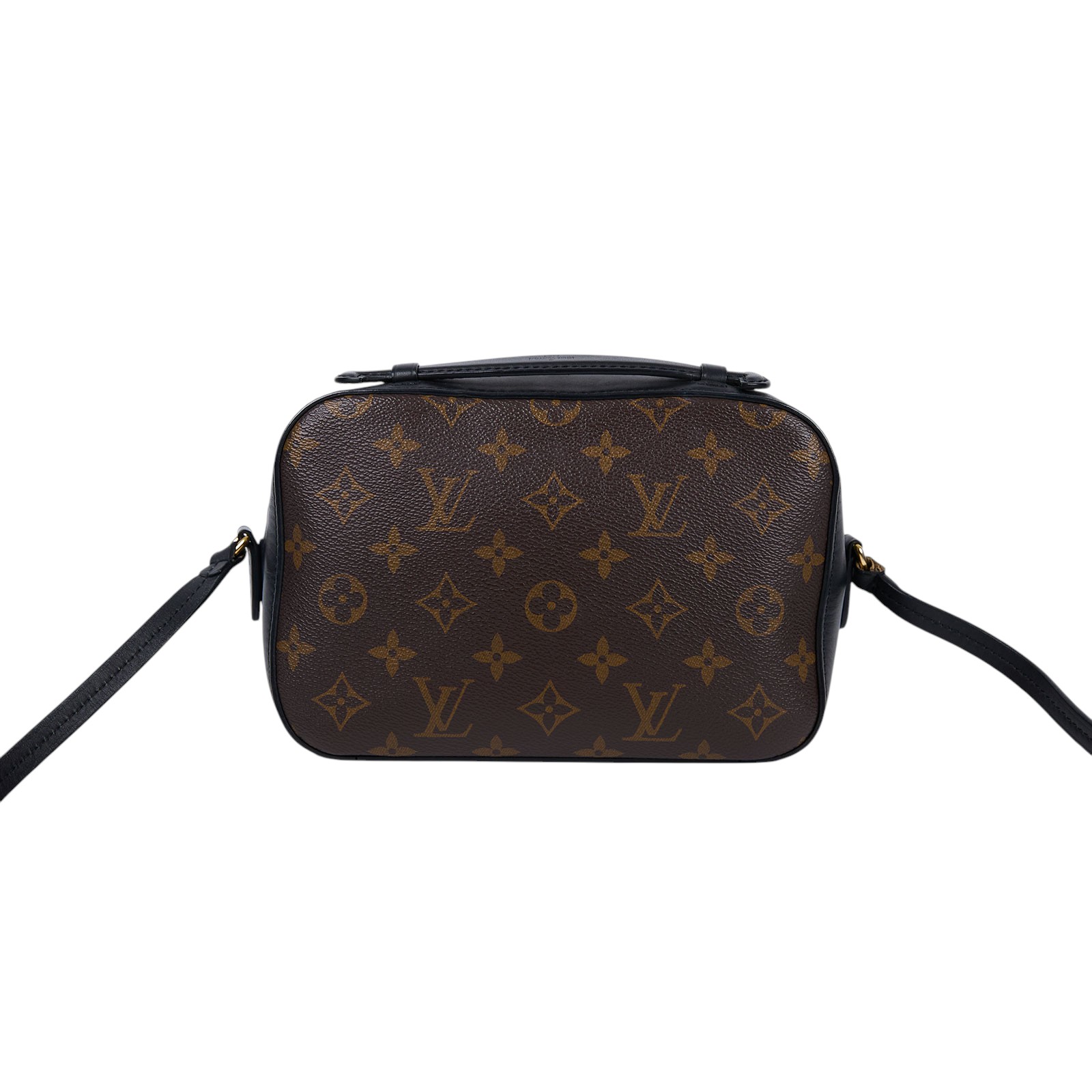 路易威登 LOUIS VUITTON Saintonge 相機包 M43555 黑拼原花流蘇相機包 無附屬品