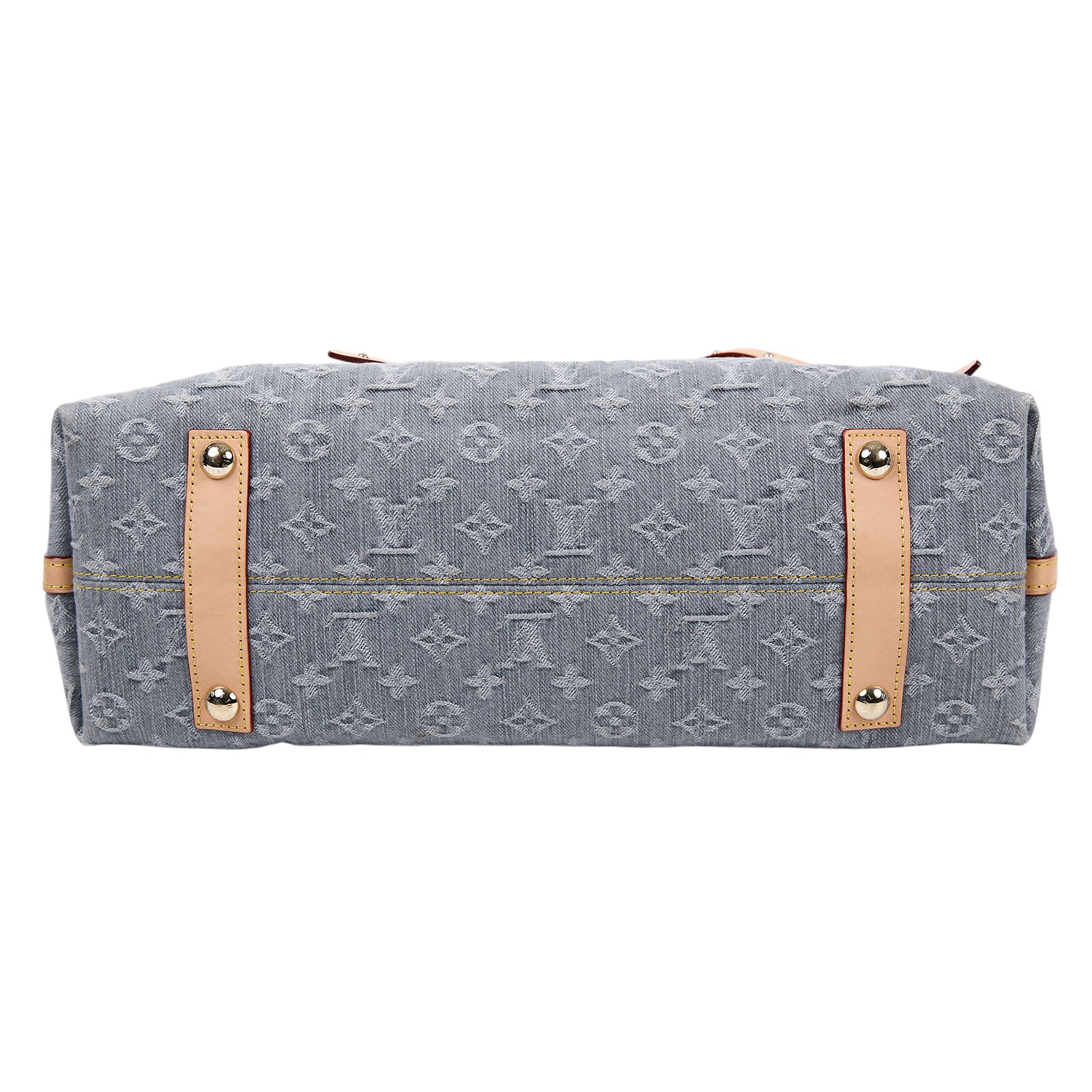路易威登 LOUIS VUITTON CarryAll MM 丹寧 肩背包 Nautical 系列 M13289 晶片款  原廠盒子/防塵袋