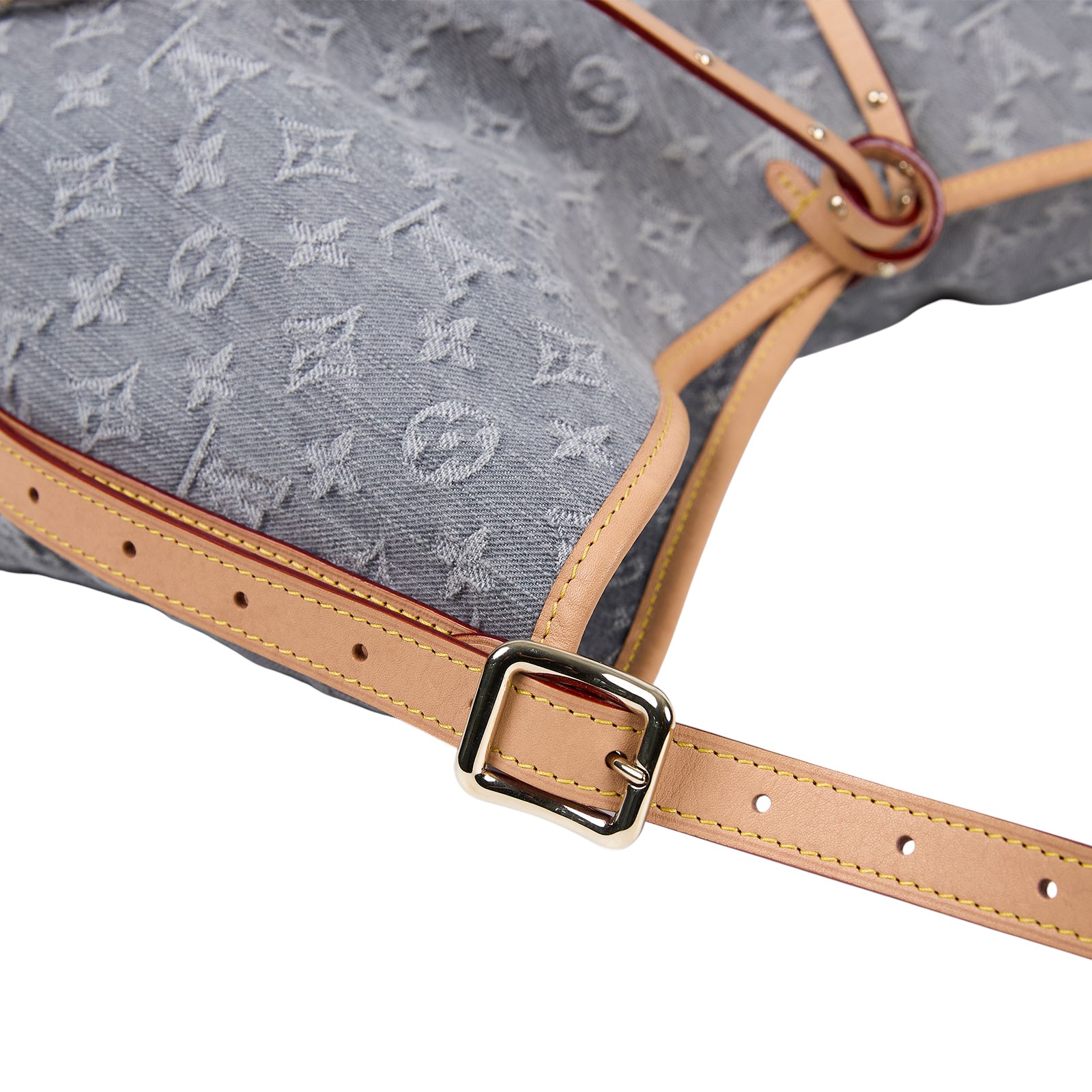 路易威登 LOUIS VUITTON CarryAll MM 丹寧 肩背包 Nautical 系列 M13289 晶片款  原廠盒子/防塵袋