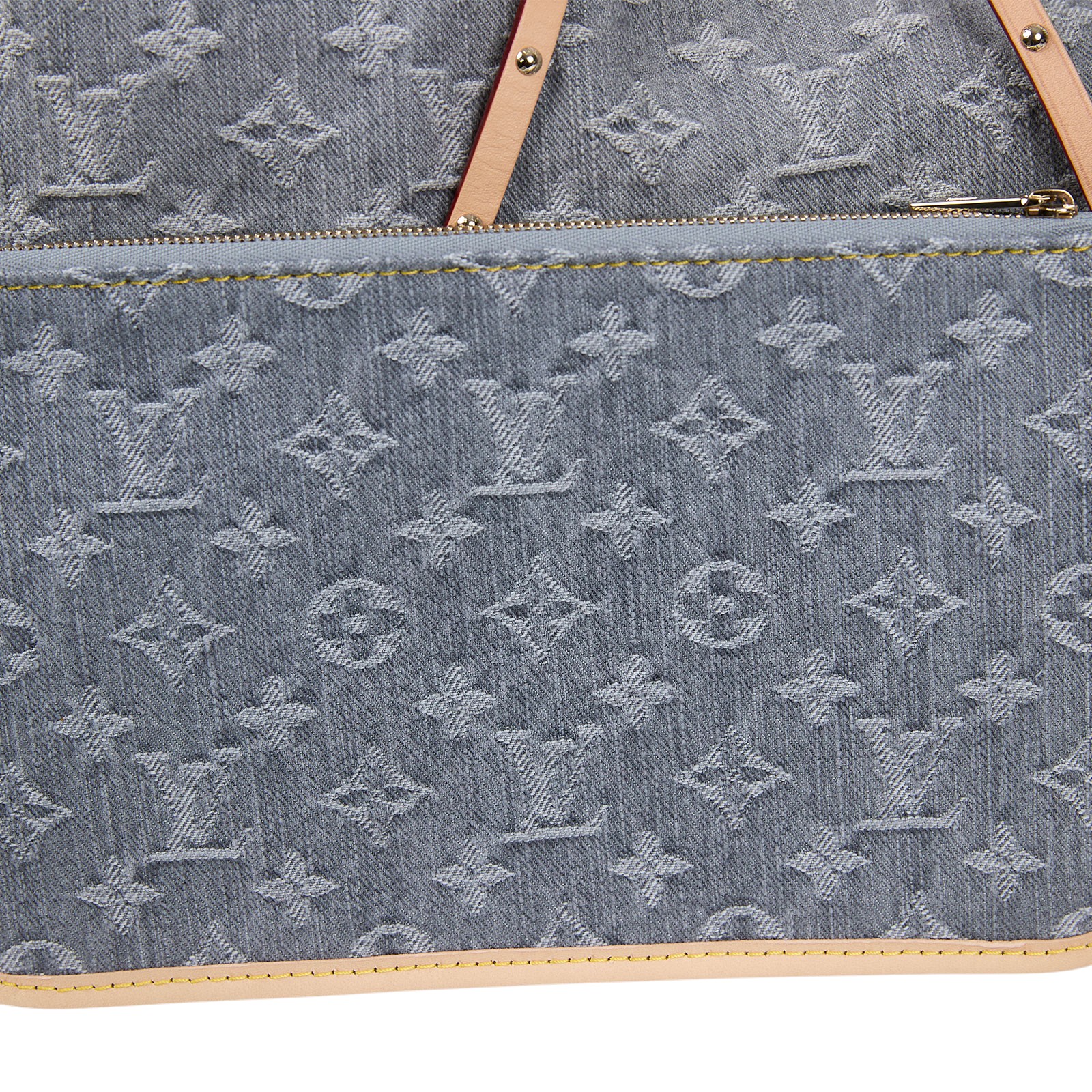 路易威登 LOUIS VUITTON CarryAll MM 丹寧 肩背包 Nautical 系列 M13289 晶片款  原廠盒子/防塵袋