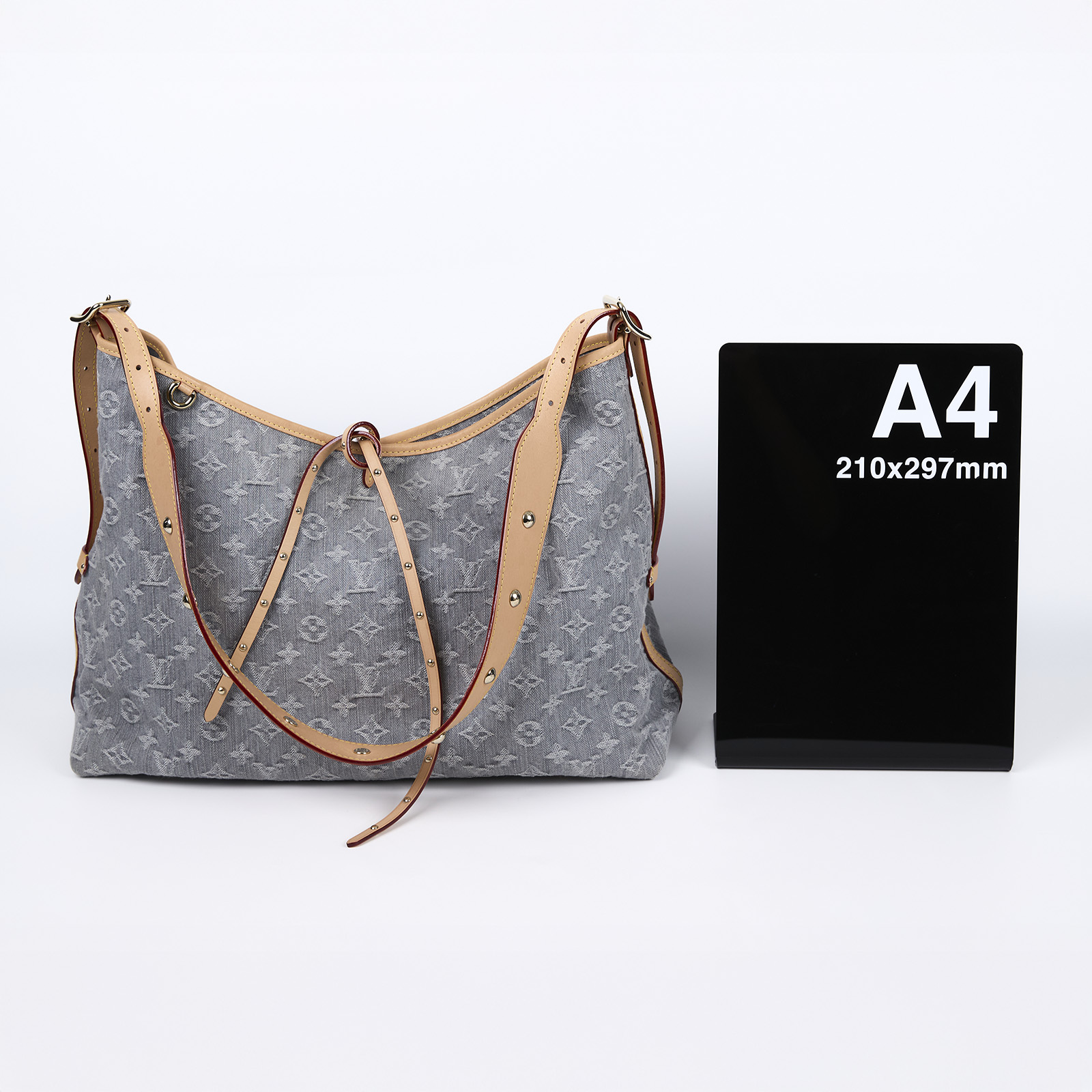 路易威登 LOUIS VUITTON CarryAll MM 丹寧 肩背包 Nautical 系列 M13289 晶片款  原廠盒子/防塵袋