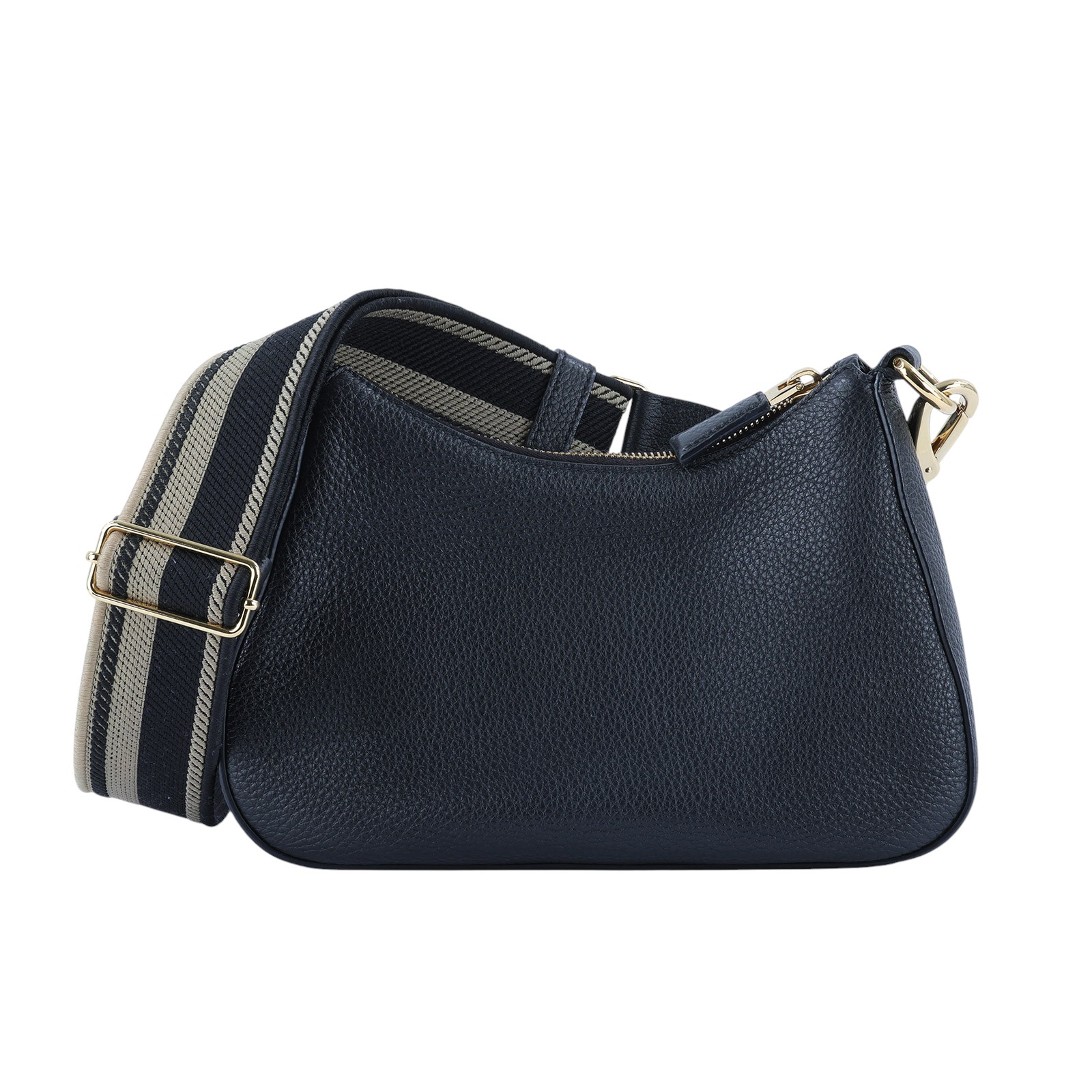 普拉達 PRADA 皮革 單肩包 1BH193_2DKV 黑寬背側背包 防塵袋