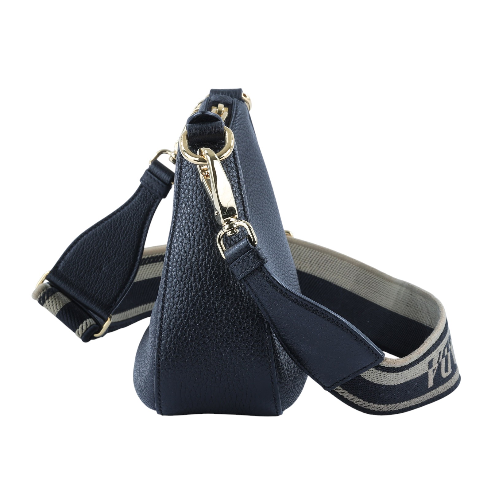 普拉達 PRADA 皮革 單肩包 1BH193_2DKV 黑寬背側背包 防塵袋