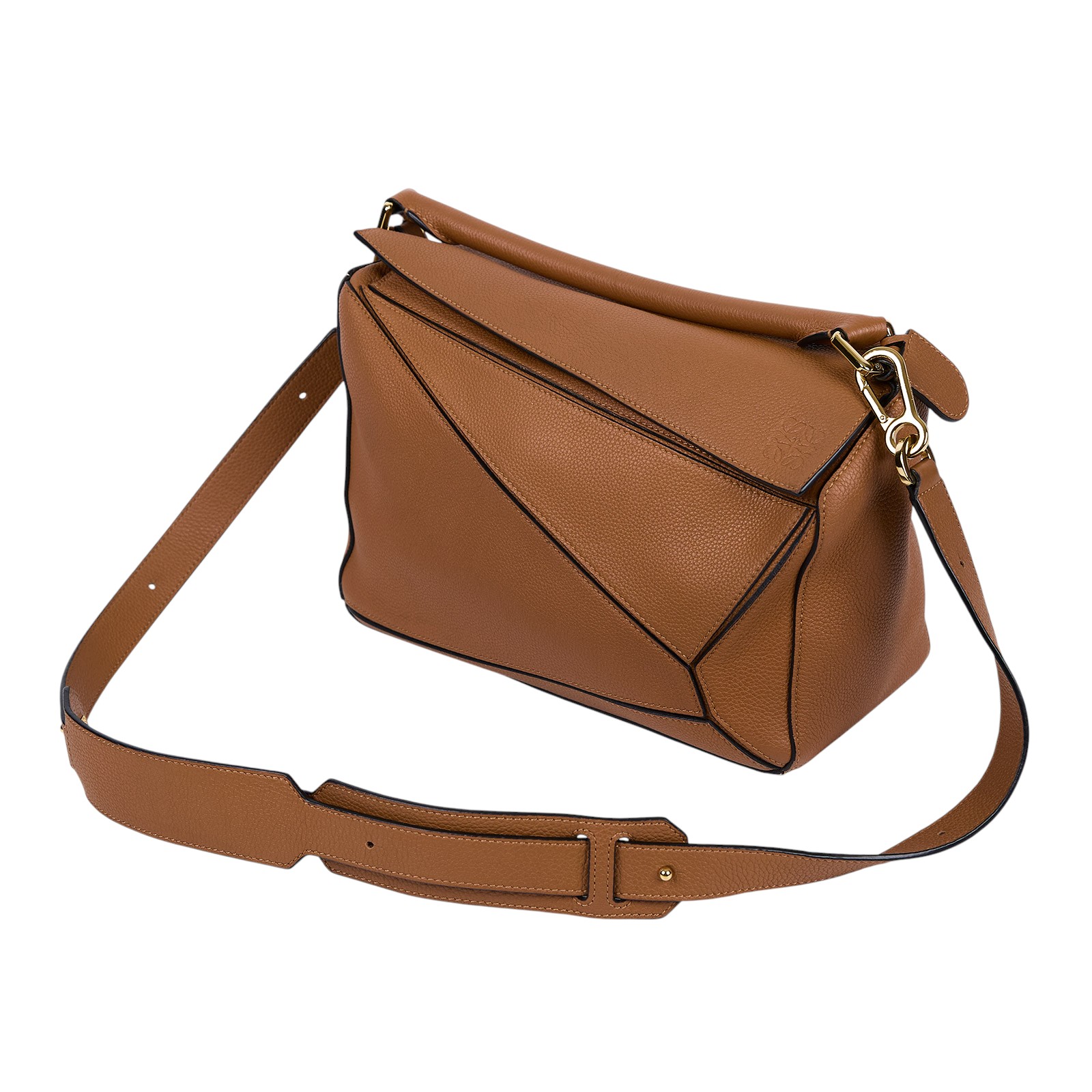 羅意威 LOEWE Medium Puzzle bag 中型 手提 斜背 肩背包 A510P49X14 焦糖PUZZLE 防塵袋