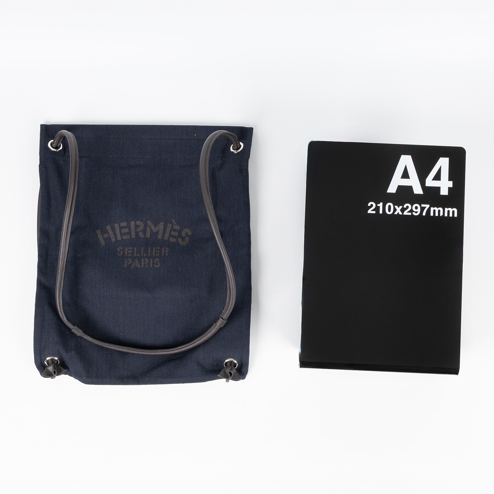 愛馬仕 Hermes Maline LOGO 艾琳包 肩背 帆布袋 海軍藍 / 烏木色 H007994EK7U 深藍MALINE 防塵袋