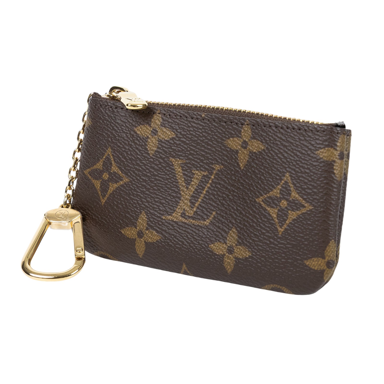 路易威登 LOUIS VUITTON 鑰匙零錢包 吊飾 經典帆布 M62650 原花拉鍊鑰匙包 原廠盒子/防塵袋