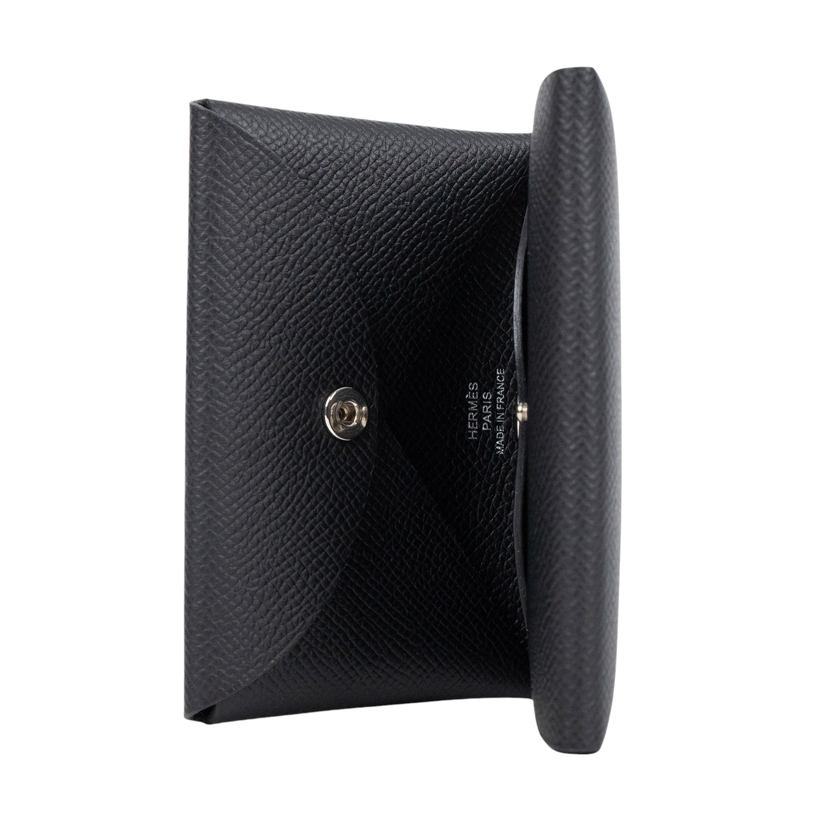 愛馬仕 Hermes Calvi Duo 卡包 CALD 黑CALVI DUO 原廠盒子