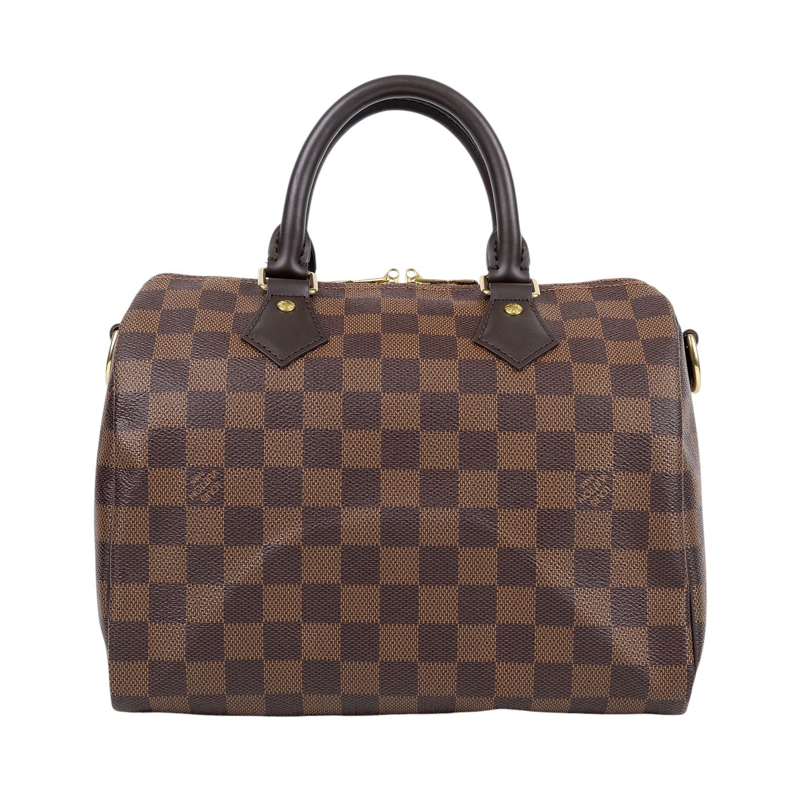 路易威登 LOUIS VUITTON Speedy Bandoulière  25 棕棋盤 手提 斜背 波士頓包 N41368 晶片款  防塵袋/背帶/鎖組/購買證明