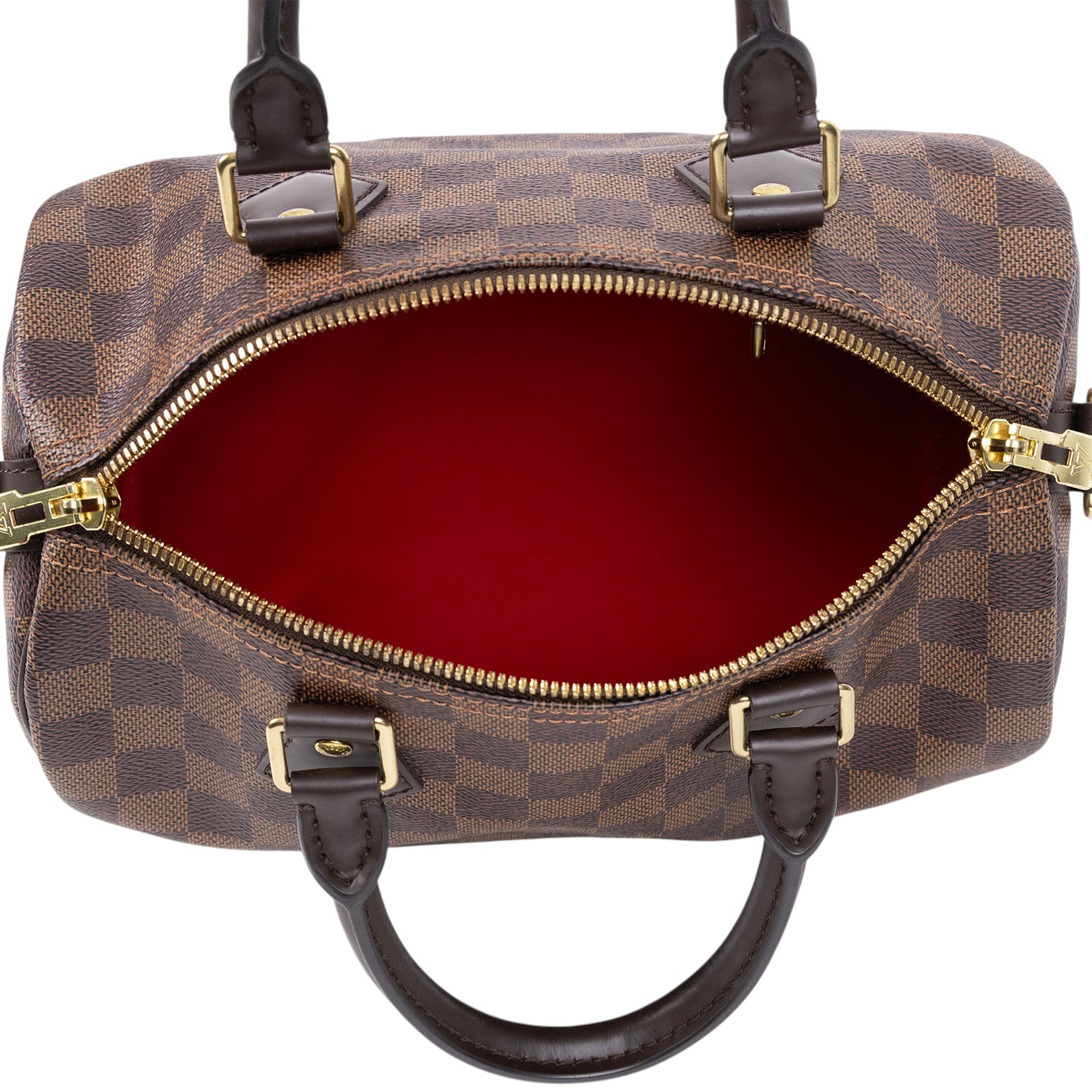 路易威登 LOUIS VUITTON Speedy Bandoulière  25 棕棋盤 手提 斜背 波士頓包 N41368 晶片款  防塵袋/背帶/鎖組/購買證明