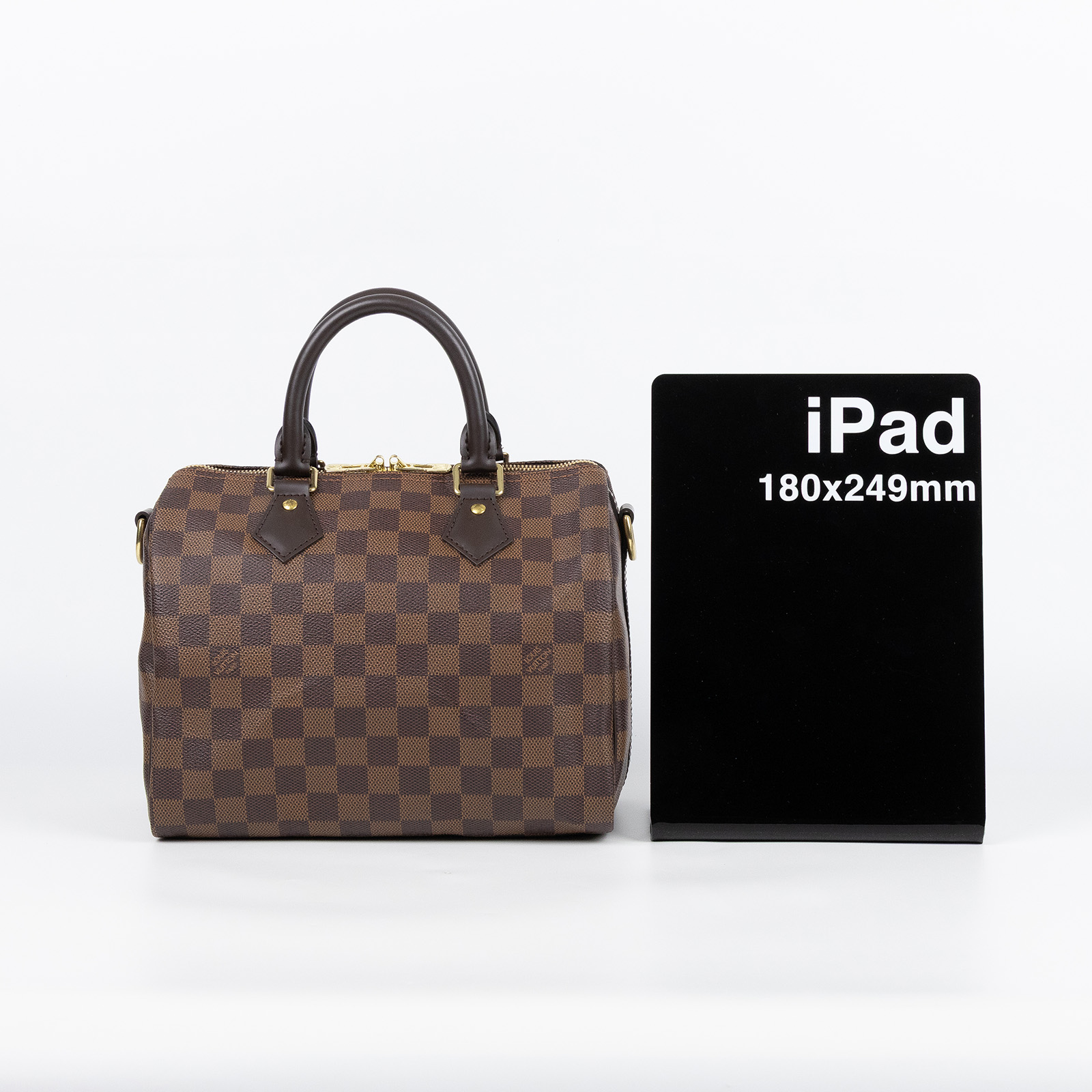 路易威登 LOUIS VUITTON Speedy Bandoulière  25 棕棋盤 手提 斜背 波士頓包 N41368 晶片款  防塵袋/背帶/鎖組/購買證明