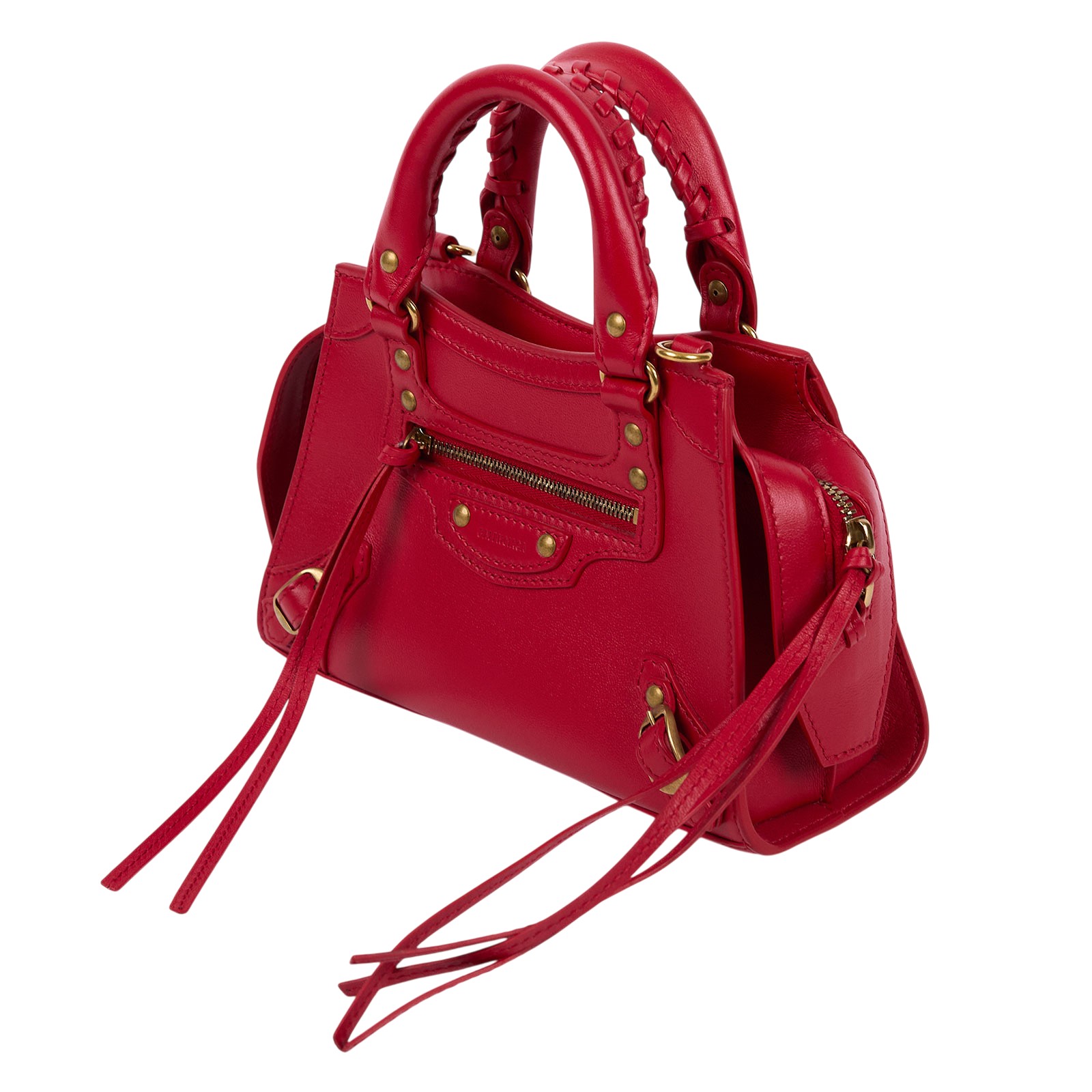 巴黎世家 BALENCIAGA Neo Calassic 迷你 機車包 63852415Y4Y 紅NEO CLASSIC MINI 防塵袋