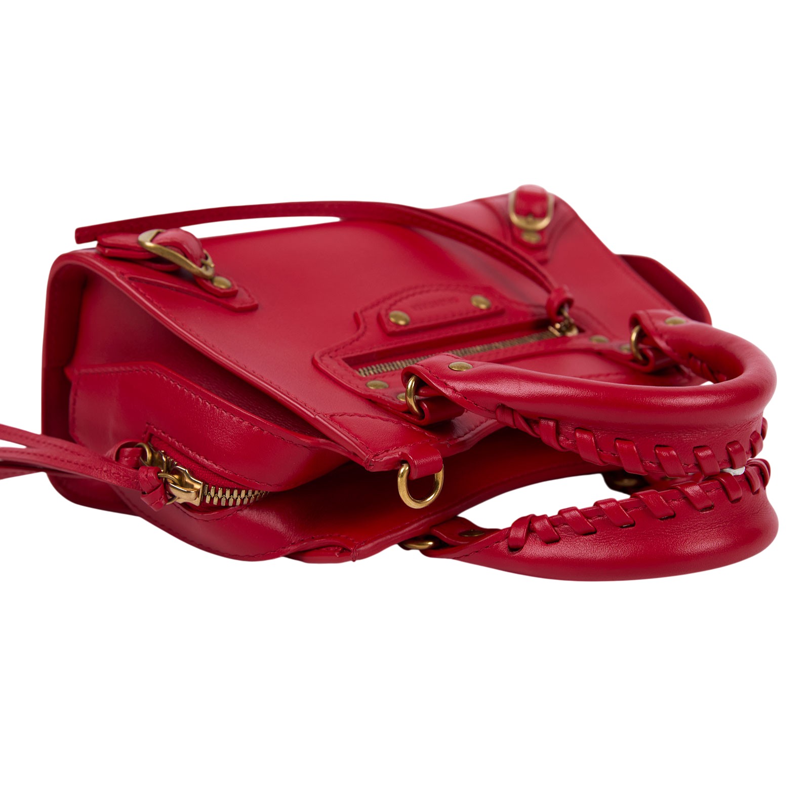 巴黎世家 BALENCIAGA Neo Calassic 迷你 機車包 63852415Y4Y 紅NEO CLASSIC MINI 防塵袋