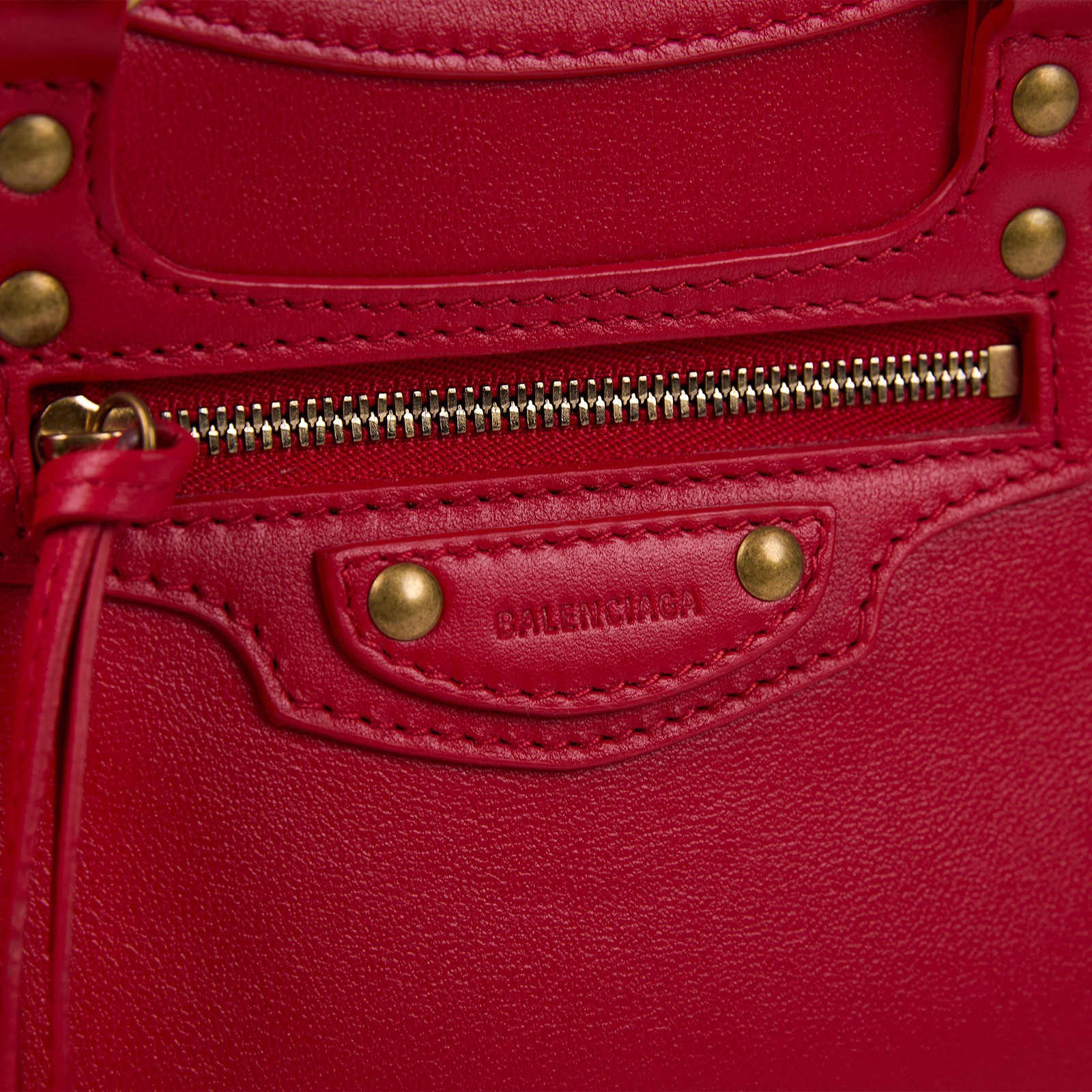 巴黎世家 BALENCIAGA Neo Calassic 迷你 機車包 63852415Y4Y 紅NEO CLASSIC MINI 防塵袋