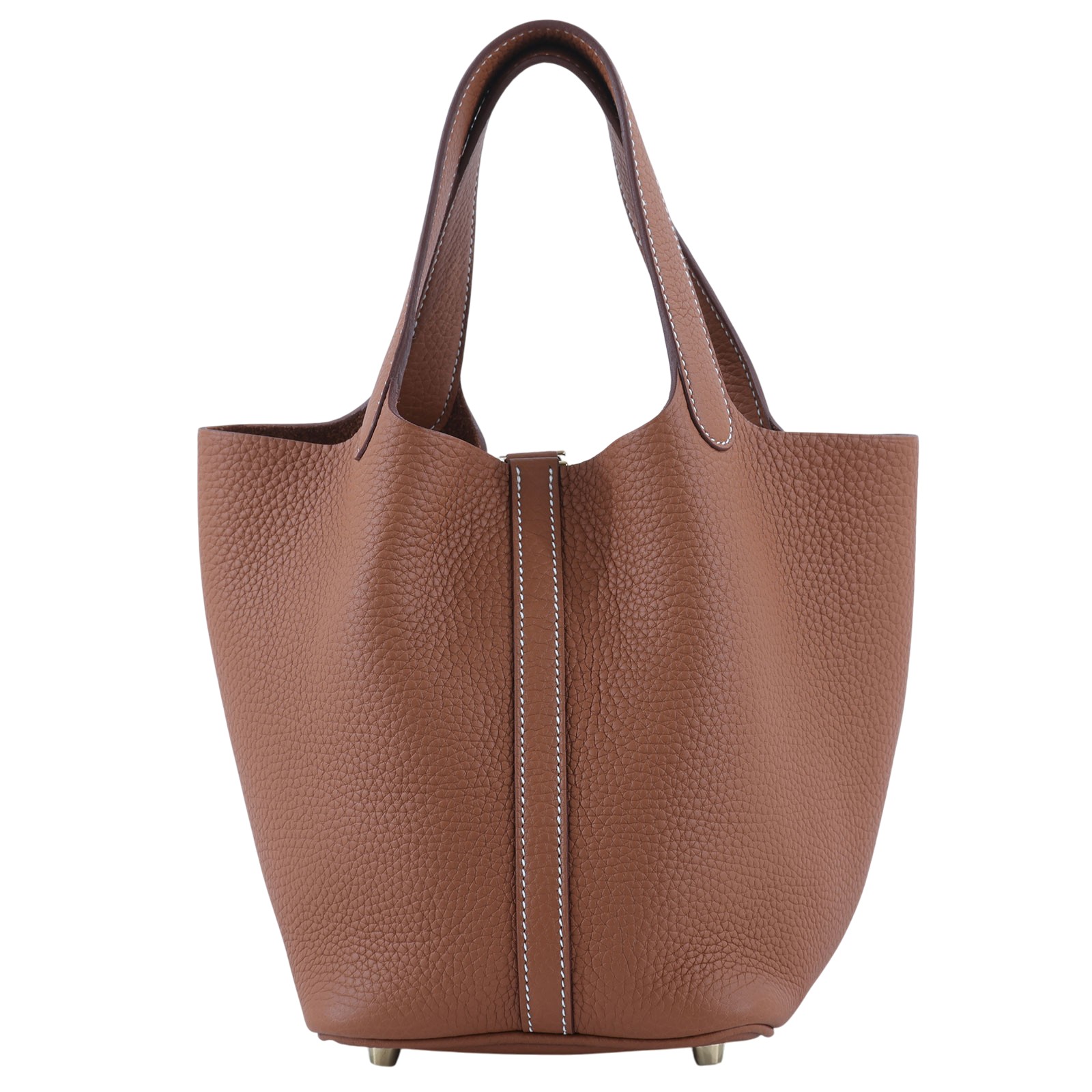 愛馬仕 Hermes Picotin Lock 18 菜籃子包 H056289 /K刻 金棕PICOTIN18 原廠盒子/防塵袋/鎖組