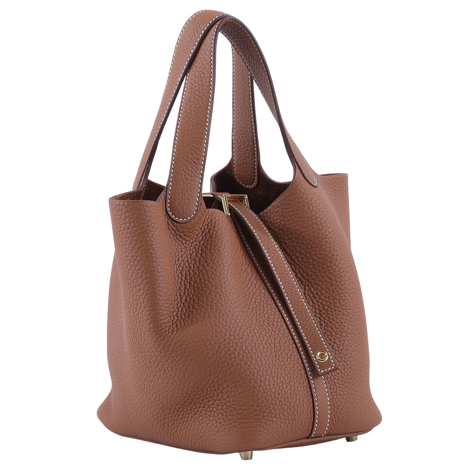 愛馬仕 Hermes Picotin Lock 18 菜籃子包 H056289 /K刻 金棕PICOTIN18 原廠盒子/防塵袋/鎖組