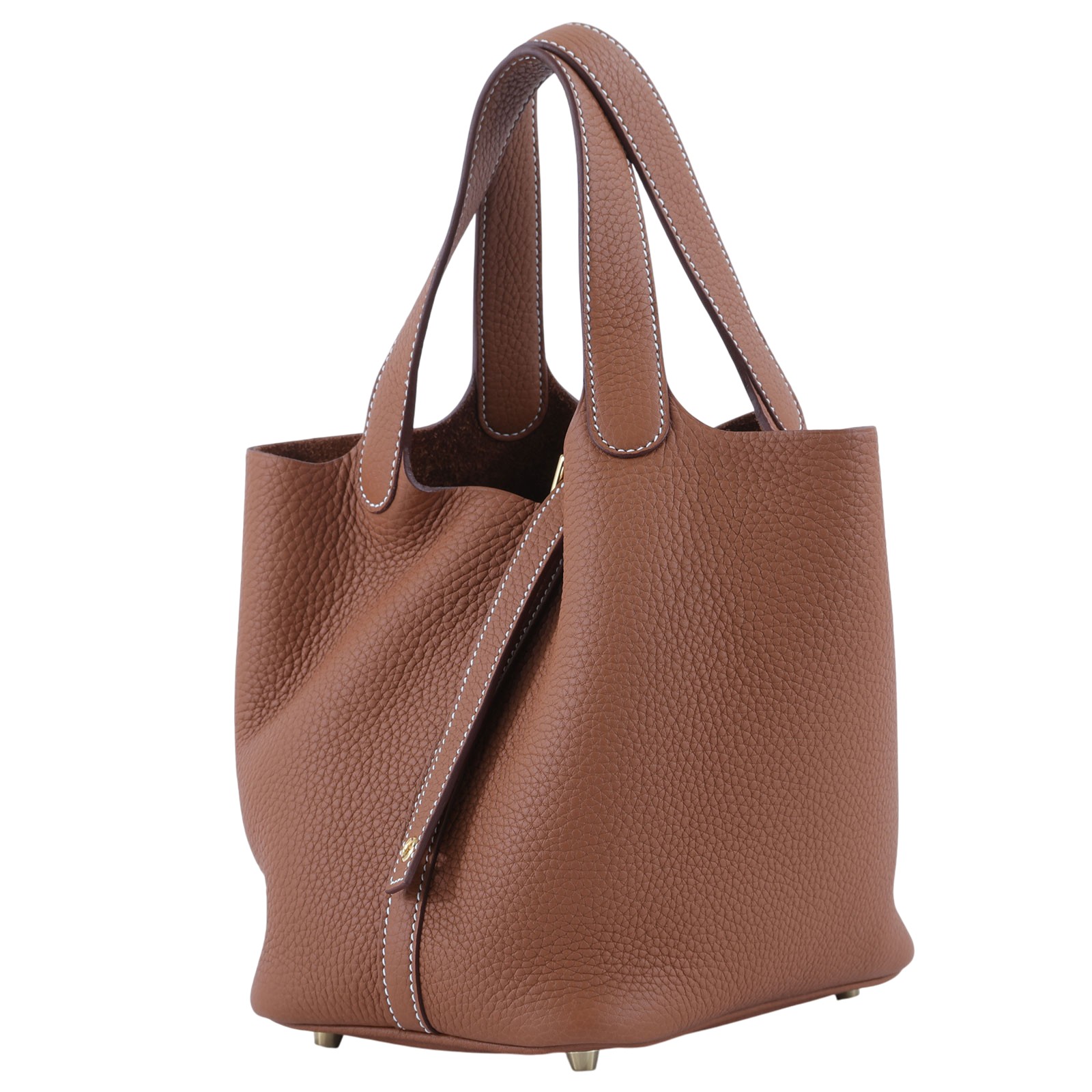 愛馬仕 Hermes Picotin Lock 18 菜籃子包 H056289 /K刻 金棕PICOTIN18 原廠盒子/防塵袋/鎖組