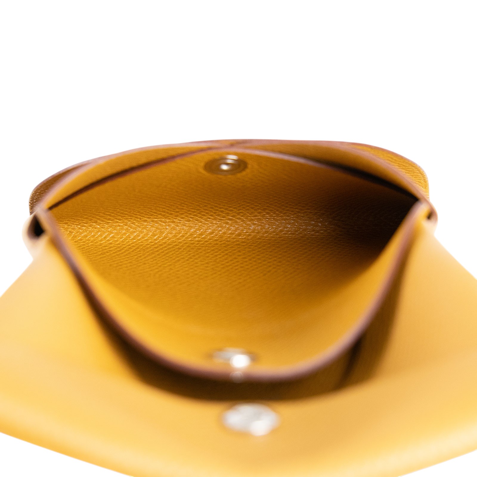 愛馬仕 Hermes Calvi Duo 卡包 CALD B刻 棕CALVI DUO 原廠盒子