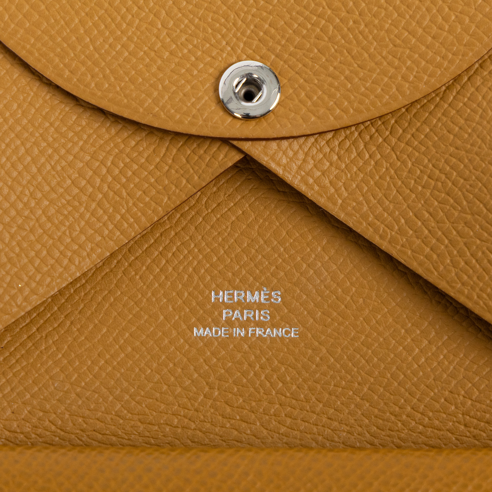 愛馬仕 Hermes Calvi Duo 卡包 CALD B刻 棕CALVI DUO 原廠盒子