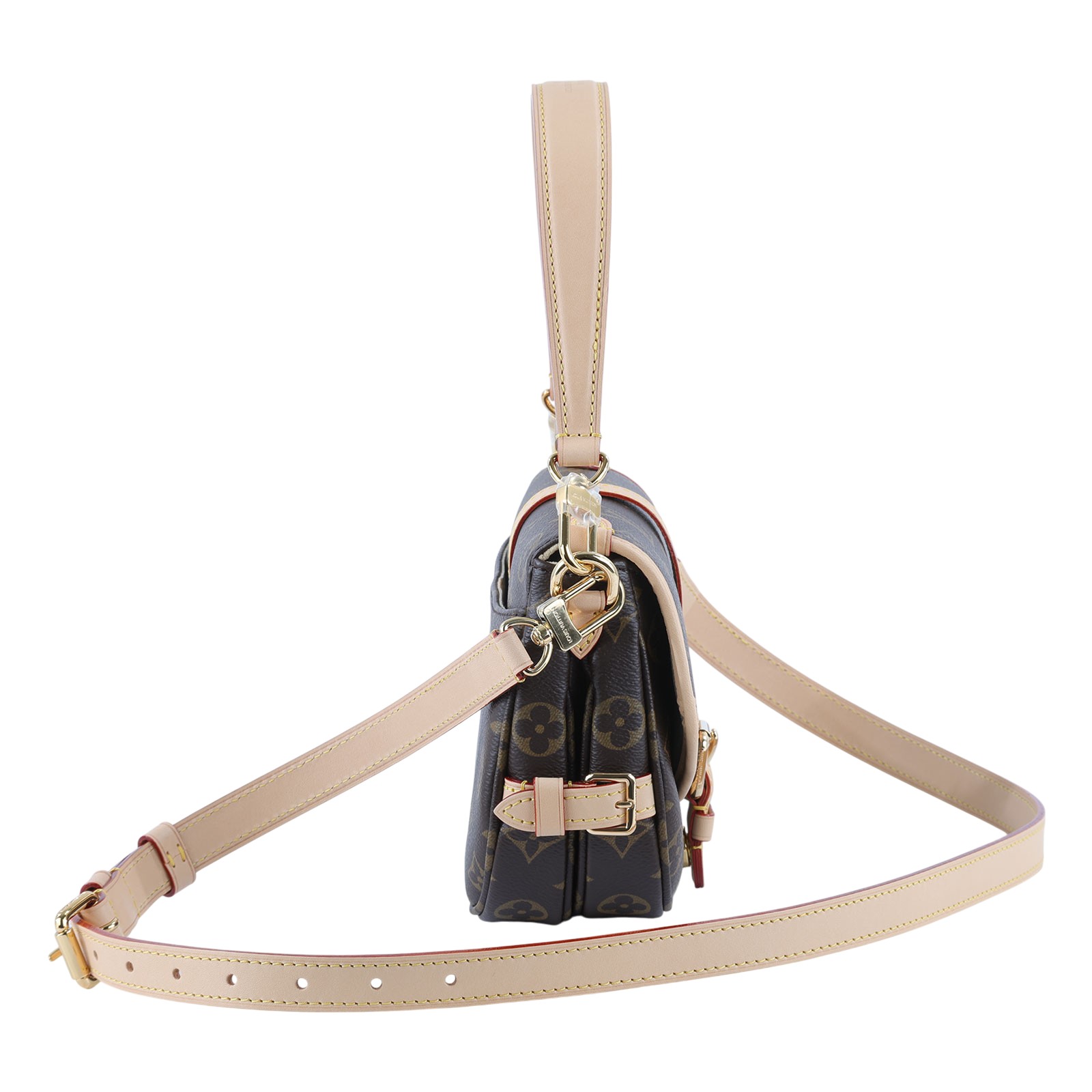 路易威登 LOUIS VUITTON Saumur BB  手提 馬鞍斜背包 M46740 晶片款 原花SAUMUR BB 原廠盒子/防塵袋/背帶