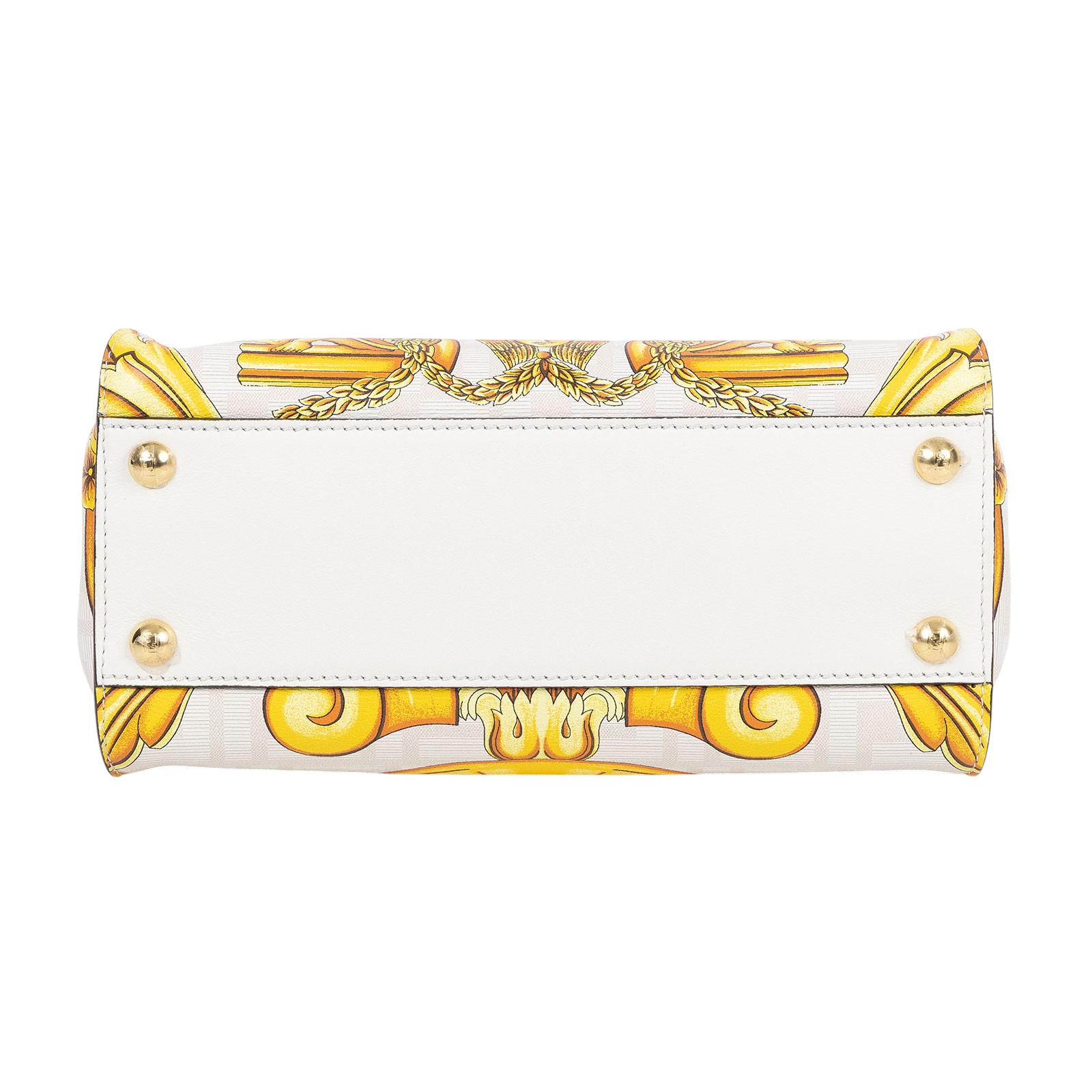 芬迪 FENDI Peekaboo 迷你 皮革 肩背 手提包 Versace 8BN244AKB6  原廠盒子/防塵袋/背帶