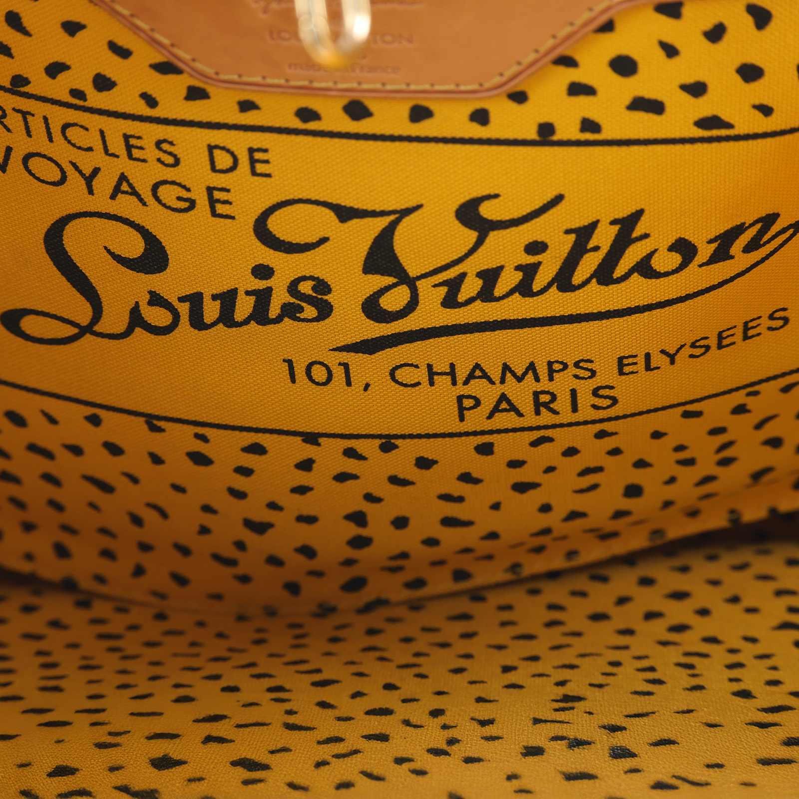 路易威登 LOUIS VUITTON Neverfull MM 托特包 草間彌生 聯名 M40685 黃LV X YK NEVERFULL MM 防塵袋