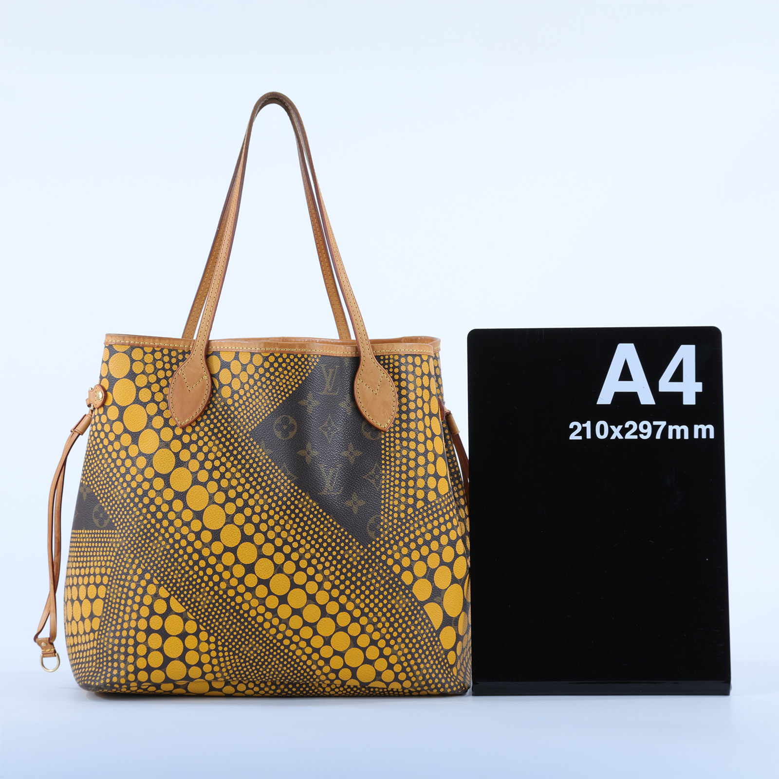 路易威登 LOUIS VUITTON Neverfull MM 托特包 草間彌生 聯名 M40685 黃LV X YK NEVERFULL MM 防塵袋