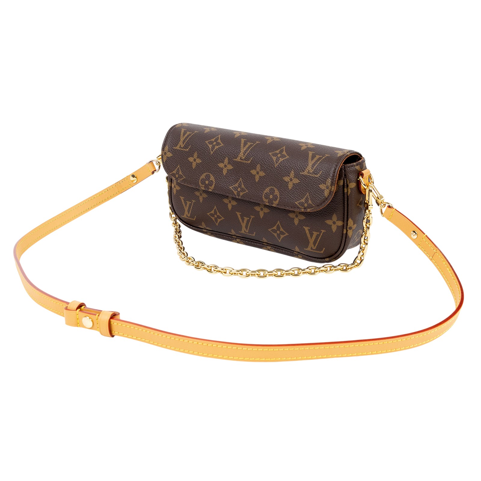路易威登 LOUIS VUITTON Wallet on Chain Ivy 麻將包 手提 腋下單肩包 M81911 晶片款  購買證明