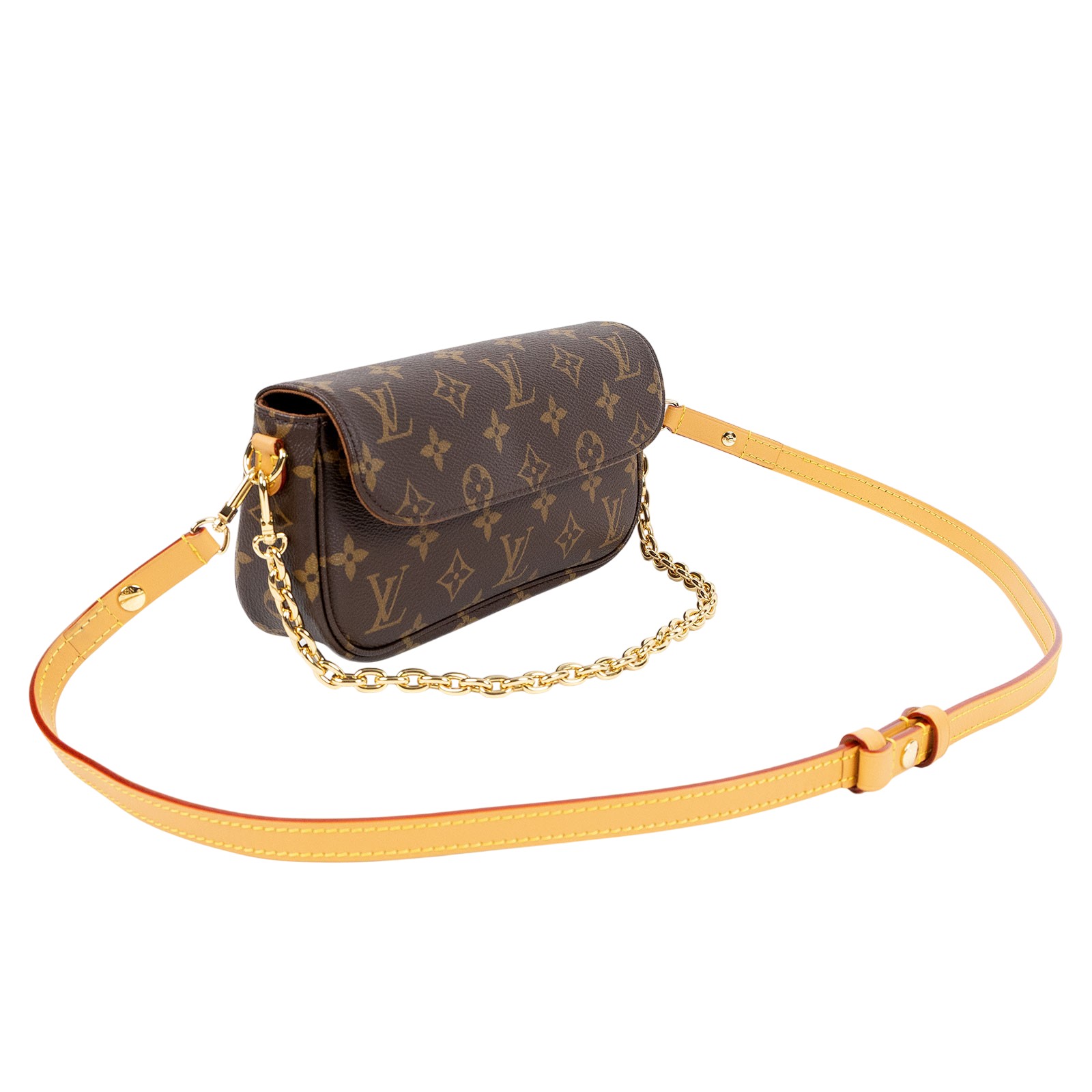 路易威登 LOUIS VUITTON Wallet on Chain Ivy 麻將包 手提 腋下單肩包 M81911 晶片款  購買證明