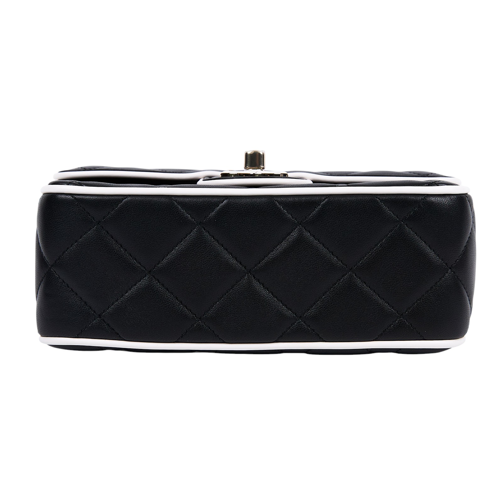 香奈兒 CHANEL 方胖 口蓋包 AS5151 B19381 晶片款 白邊黑方胖 原廠盒子/防塵袋/購買證明