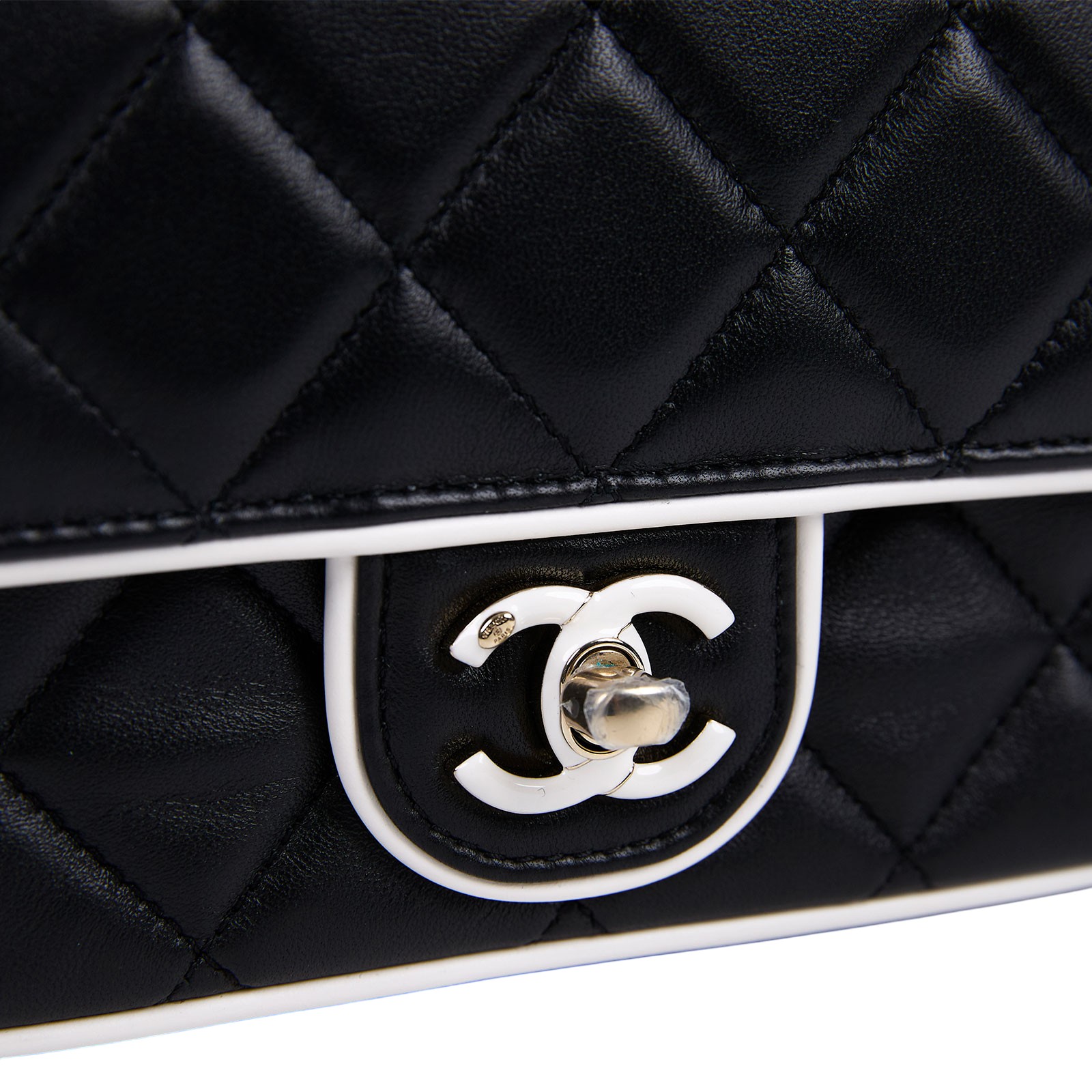 香奈兒 CHANEL 方胖 口蓋包 AS5151 B19381 晶片款 白邊黑方胖 原廠盒子/防塵袋/購買證明