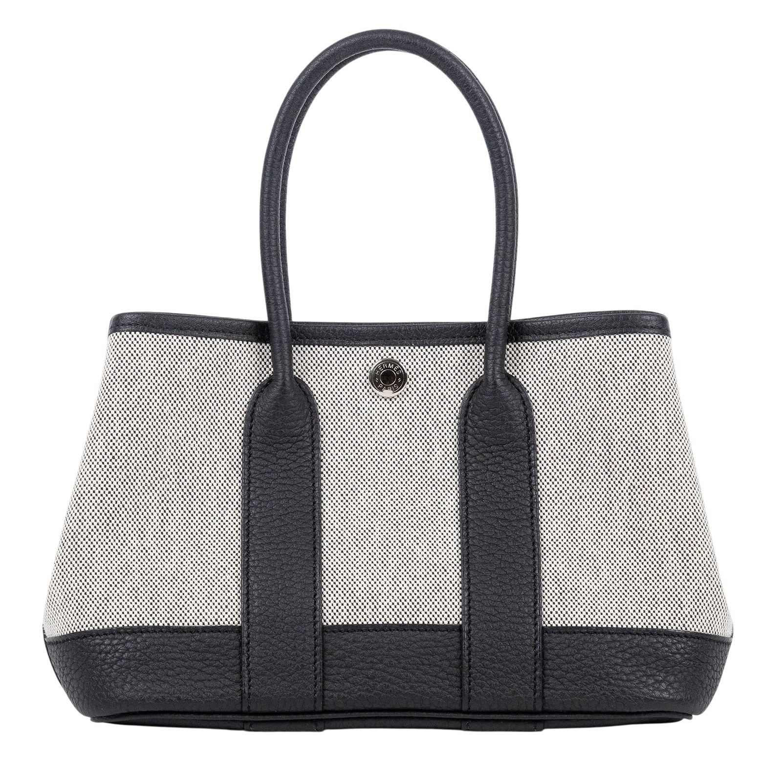 愛馬仕 Hermes Garden Party 花園派對包 23 GP23 W刻 W刻 黑帆布GP23 防塵袋