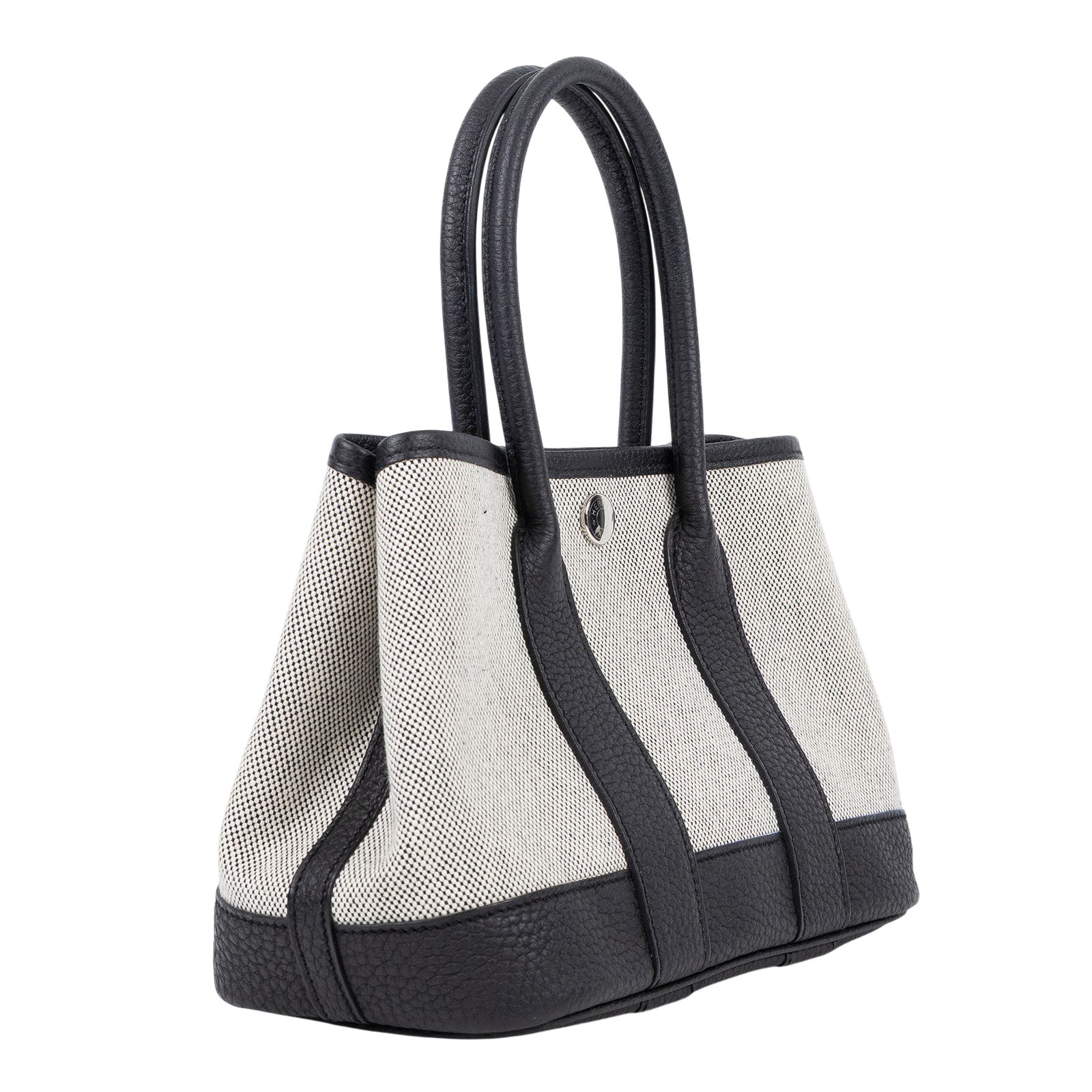 愛馬仕 Hermes Garden Party 花園派對包 23 GP23 W刻 W刻 黑帆布GP23 防塵袋