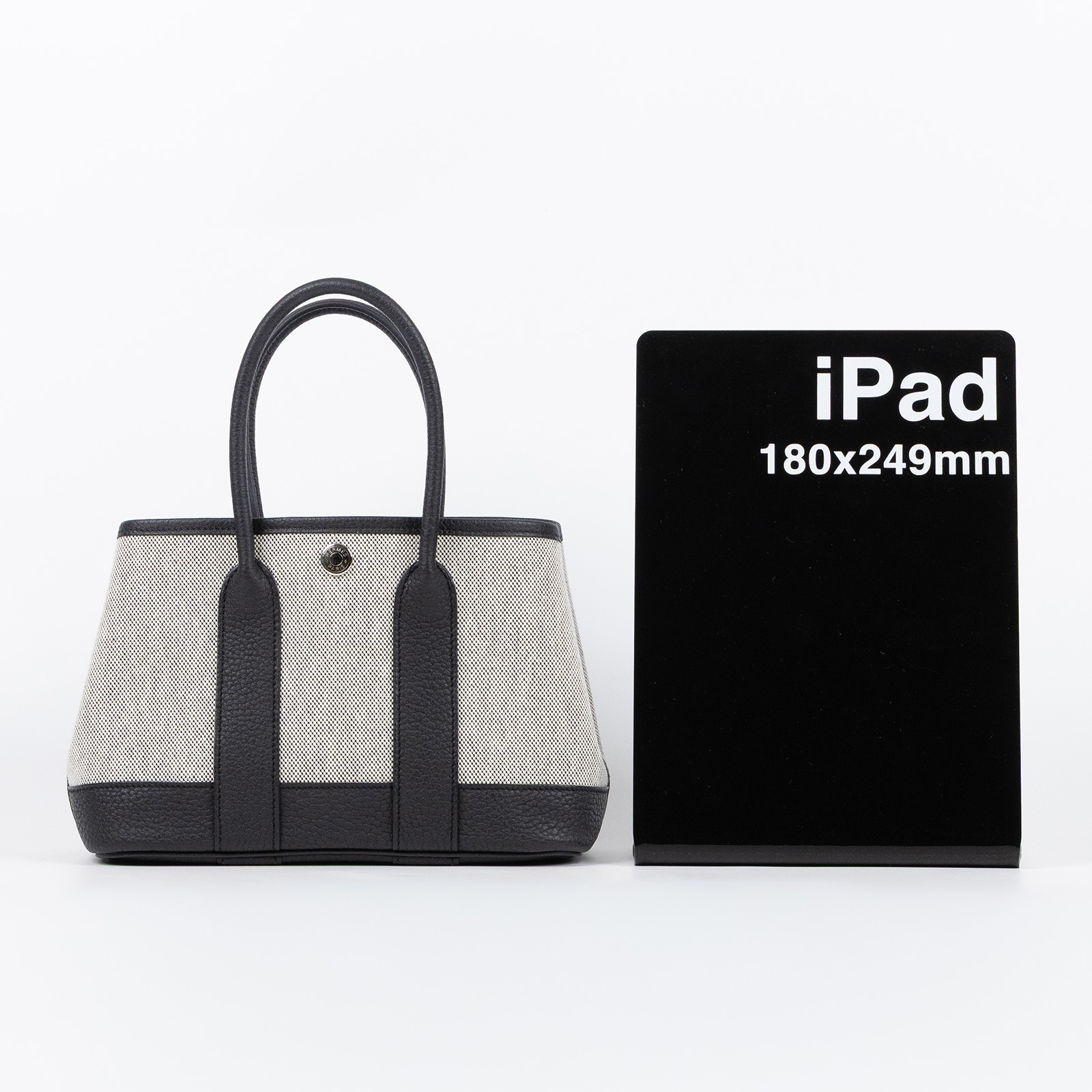 愛馬仕 Hermes Garden Party 花園派對包 23 GP23 W刻 W刻 黑帆布GP23 防塵袋