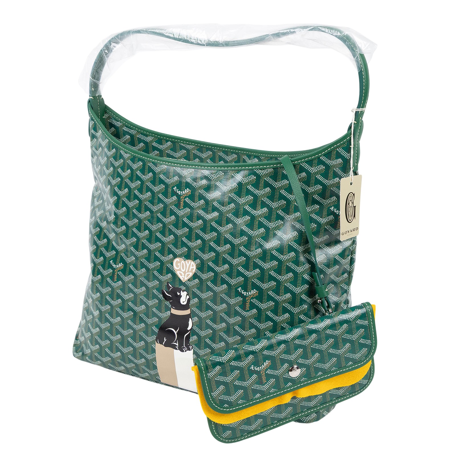高雅德 GOYARD Bohème Hobo Bag PM 托特包 BOHEMEPMLTY 綠狗圖騰HOBO　HULOT 無附屬品