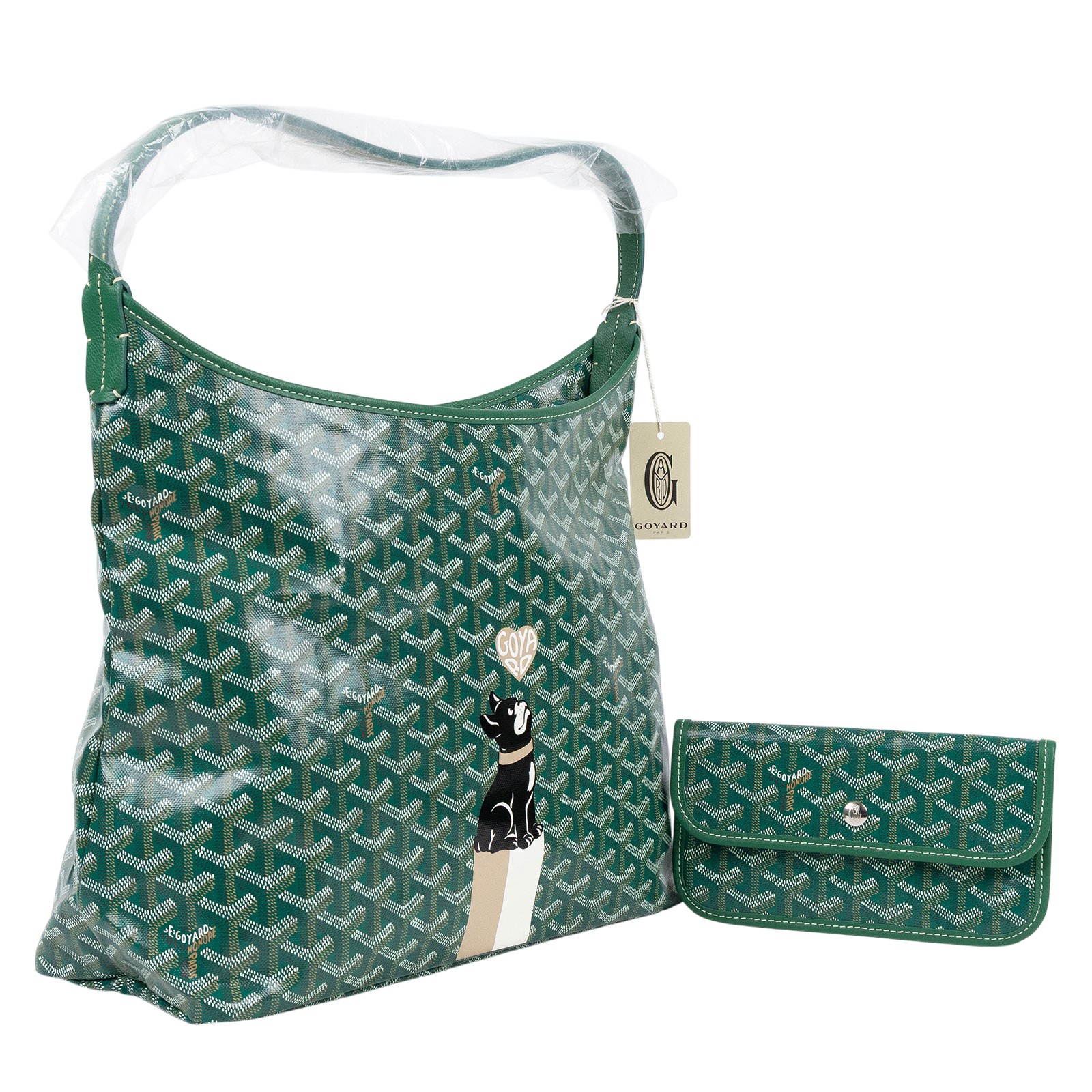 高雅德 GOYARD Bohème Hobo Bag PM 托特包 BOHEMEPMLTY 綠狗圖騰HOBO　HULOT 無附屬品