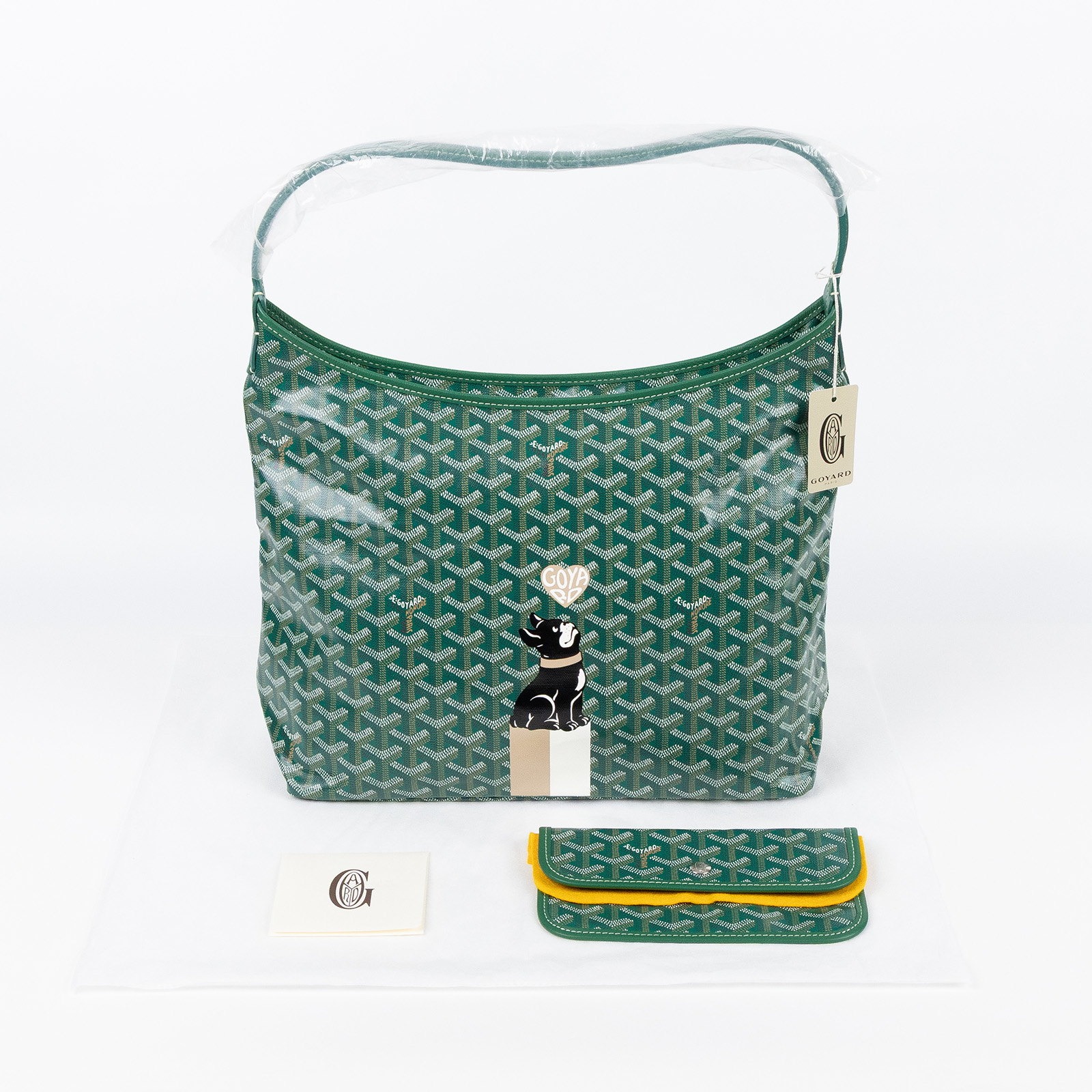 高雅德 GOYARD Bohème Hobo Bag PM 托特包 BOHEMEPMLTY 綠狗圖騰HOBO　HULOT 無附屬品