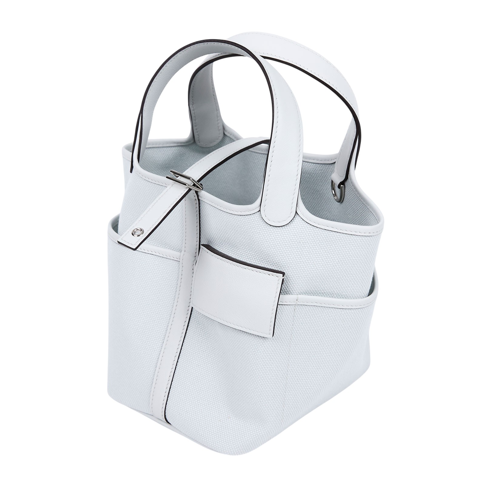 愛馬仕 Hermes Picotin Lock 18 菜籃子包 銀色五金 白金灰 H083189CKBB K刻  防塵袋/鎖組/國外購買證明