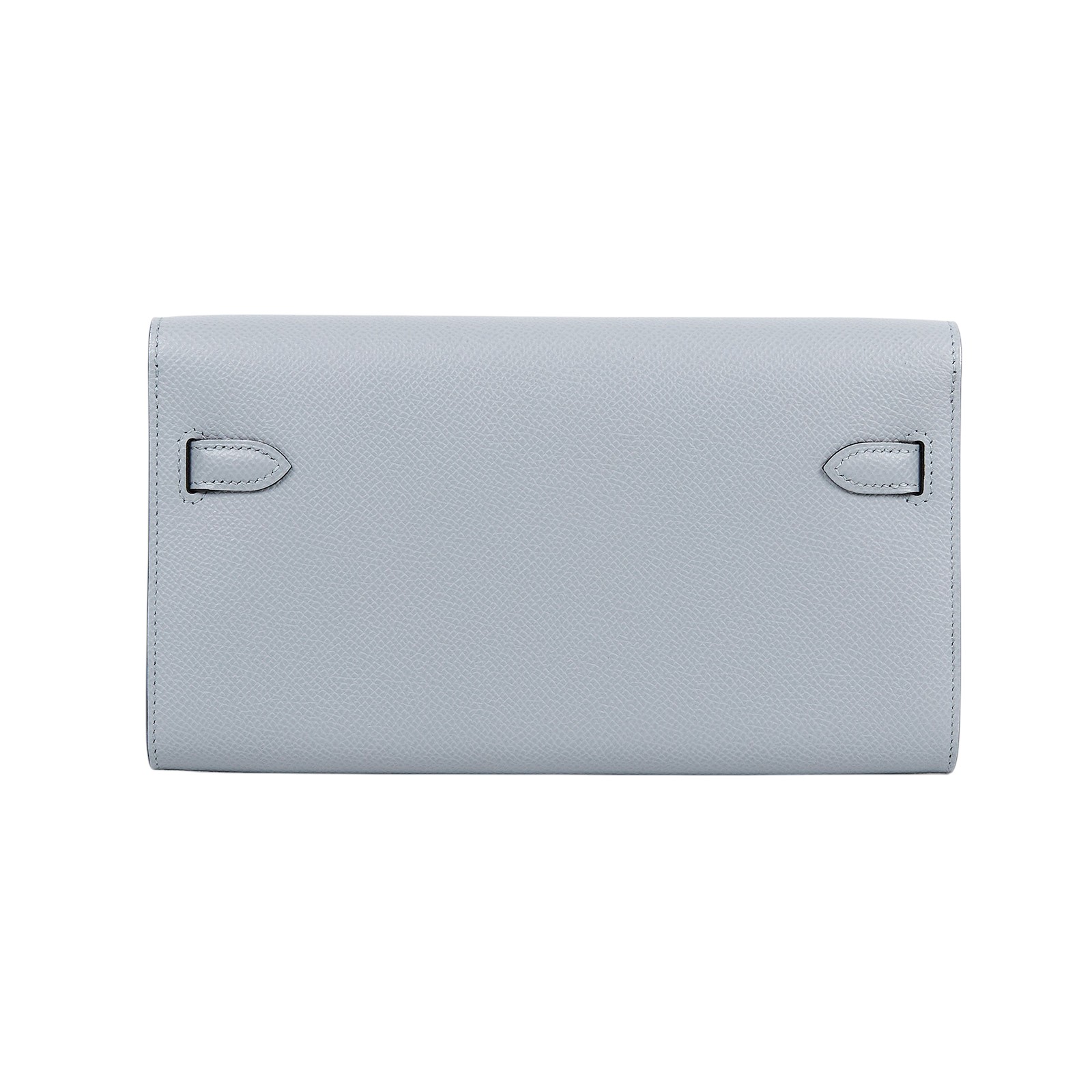 愛馬仕 Hermes Kelly to go 長夾肩背包 冰川藍 銀色五金 H080253CK8U /K刻 冰川藍KELLY TO GO 原廠盒子/國外購買證明