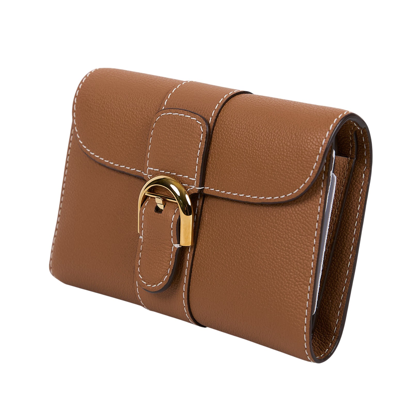 德爾沃 DELVAUX  Brillant Compact Wallet 錢包 短夾 AB0616AAU024MDO  原廠盒子/防塵袋/購買證明