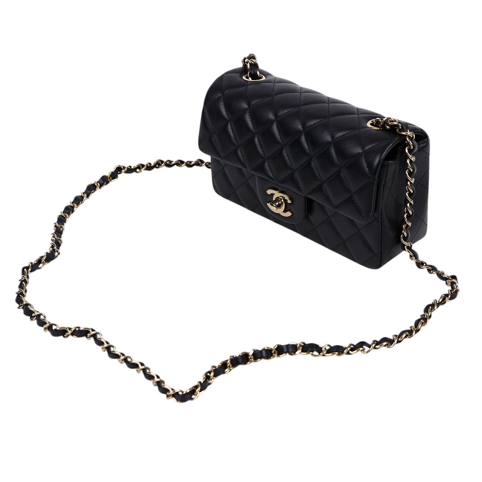 香奈兒 CHANEL CF 迷你 口蓋包 A69900 晶片款 黑金羊COCO20 防塵袋/原廠盒子/購買證明