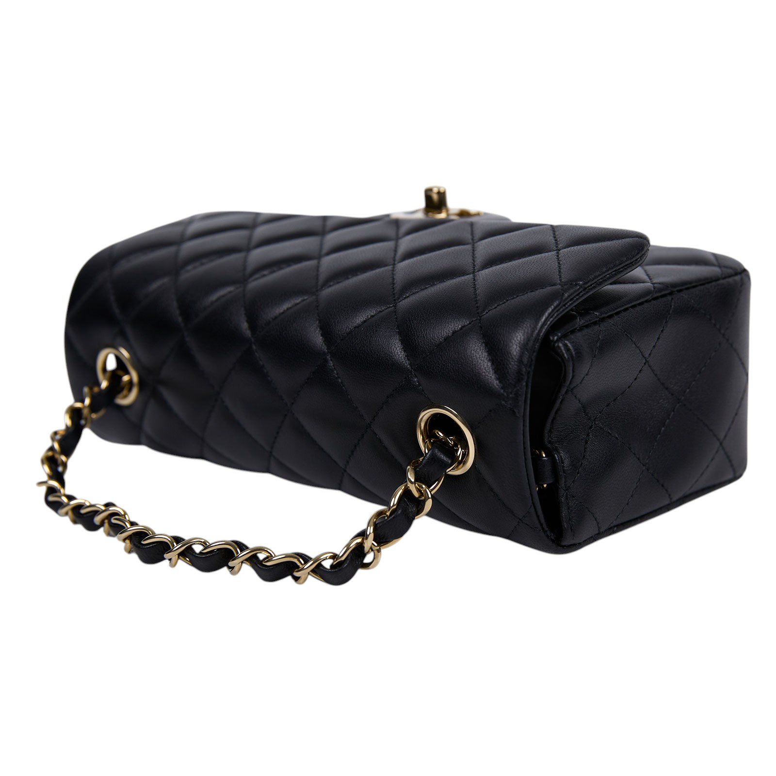 香奈兒 CHANEL CF 迷你 口蓋包 A69900 晶片款 黑金羊COCO20 防塵袋/原廠盒子/購買證明